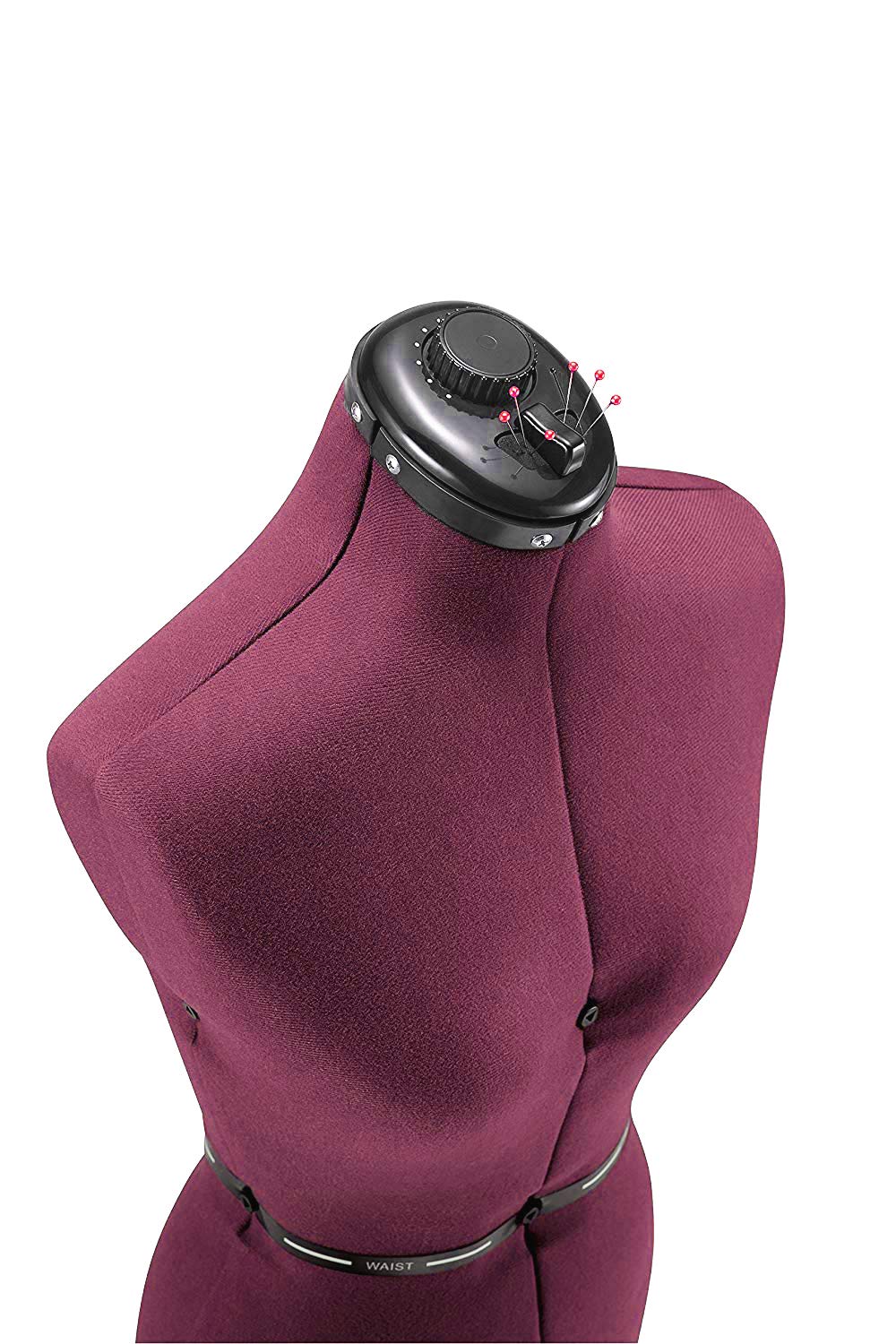 Adjustable Female Dress Form Mannequin with Sturdy Base - Perfect for Tailoring, Fashion Design & Home Sewing - Red