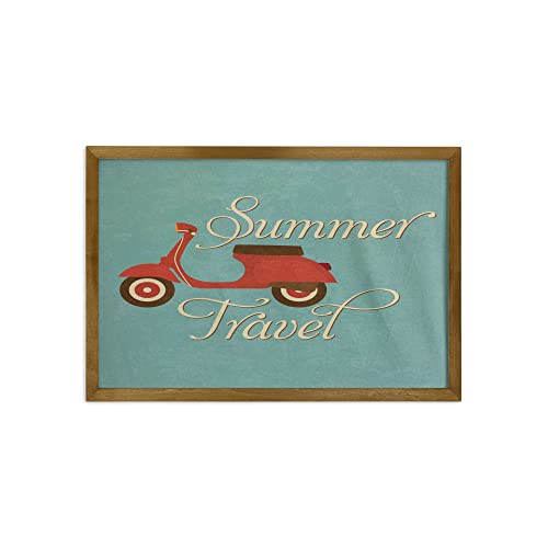 Cream Teal Red