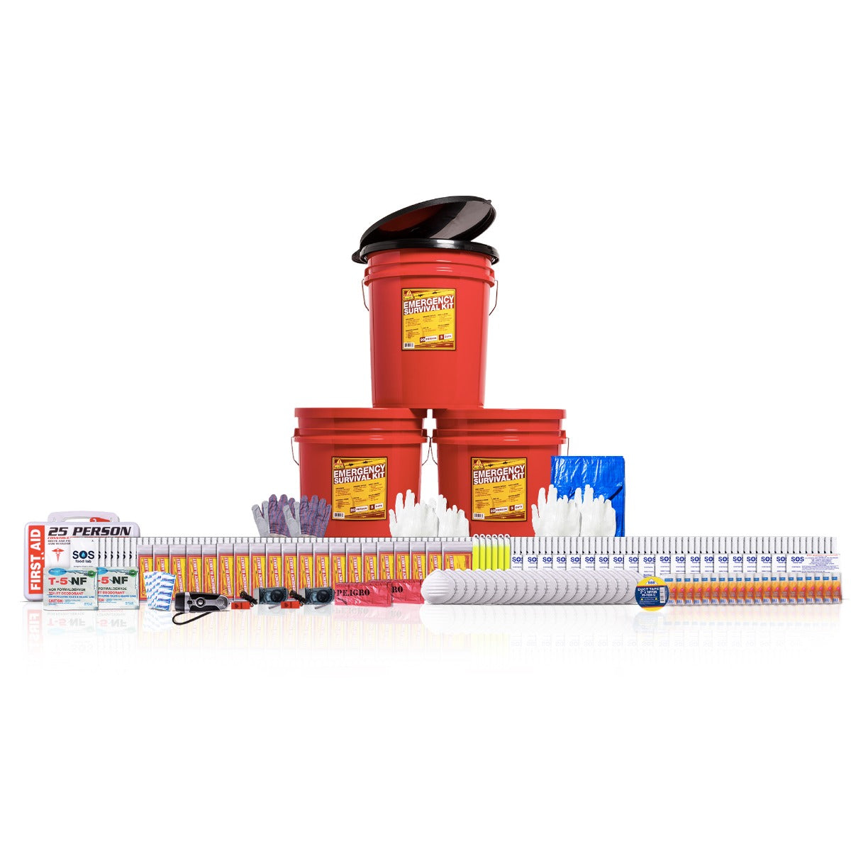 20-Person Office Survival Kit - Emergency Preparedness Supplies for Workplace Safety & First Aid | Ideal for Offices, Schools & Disaster Kits