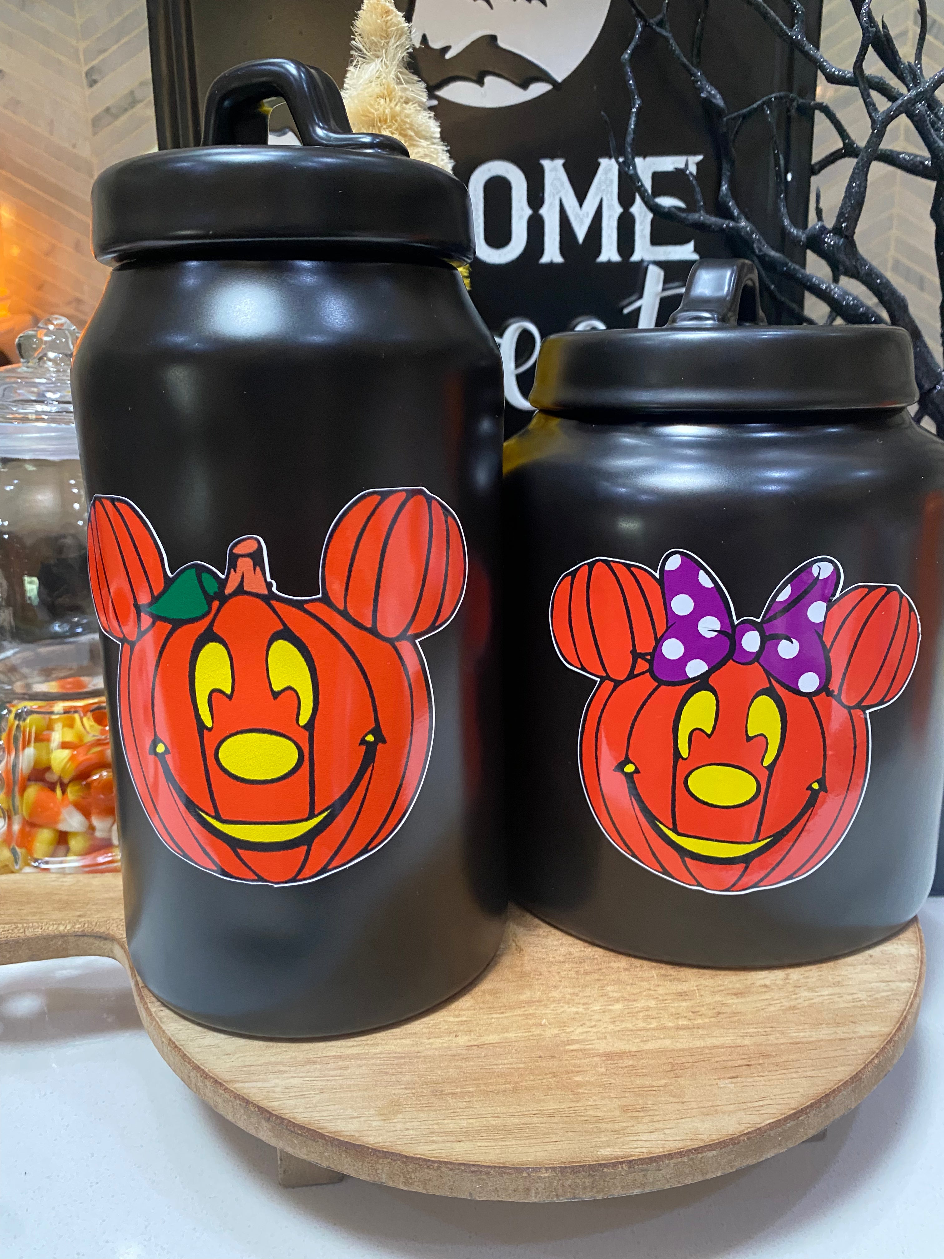 Halloween Mouse Pumpkin Stickers Set - 50PCS Adhesive Decals for Party Decorations, DIY Crafts, Scrapbooking & Pumpkin Carving