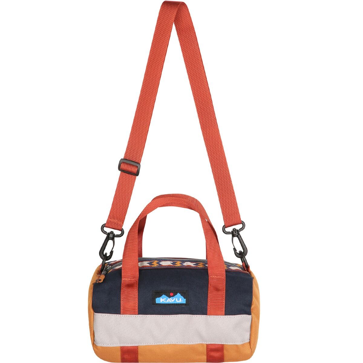 KAVU Manastash Mini Duffle Crossbody Bag for Men & Women - Lightweight Travel Backpack, Gym Bag, Hiking & Outdoor Adventures (Black)