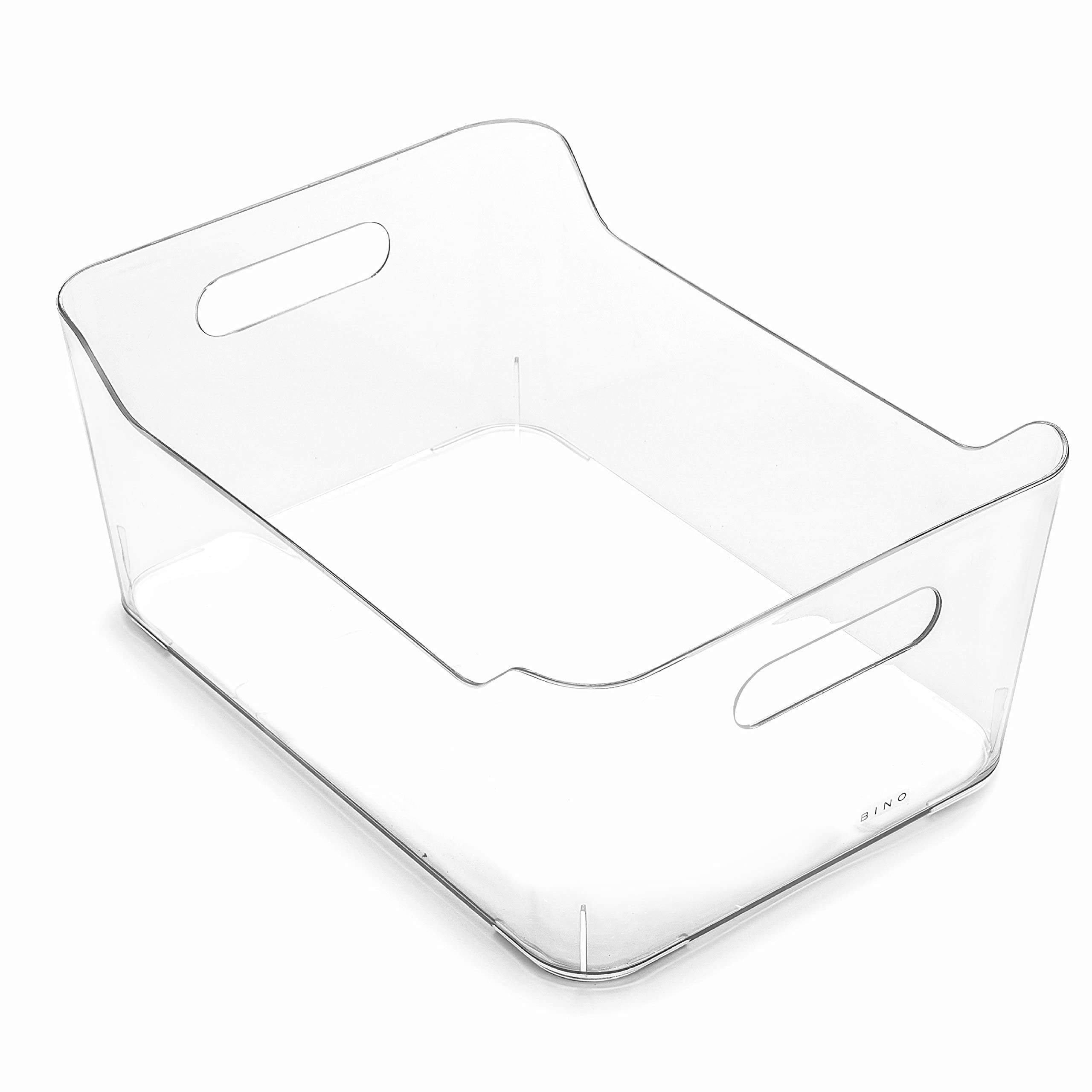 BINO Plastic Storage Bins 12-Pack - Large Multi-Purpose Organizer Containers with Handles, BPA-Free - Perfect for Pantry, Fridge, Freezer & Home Organization | THE SOHO COLLECTION | Ideal for Kitchen, Bathroom, Office & Closet Storage Solutions