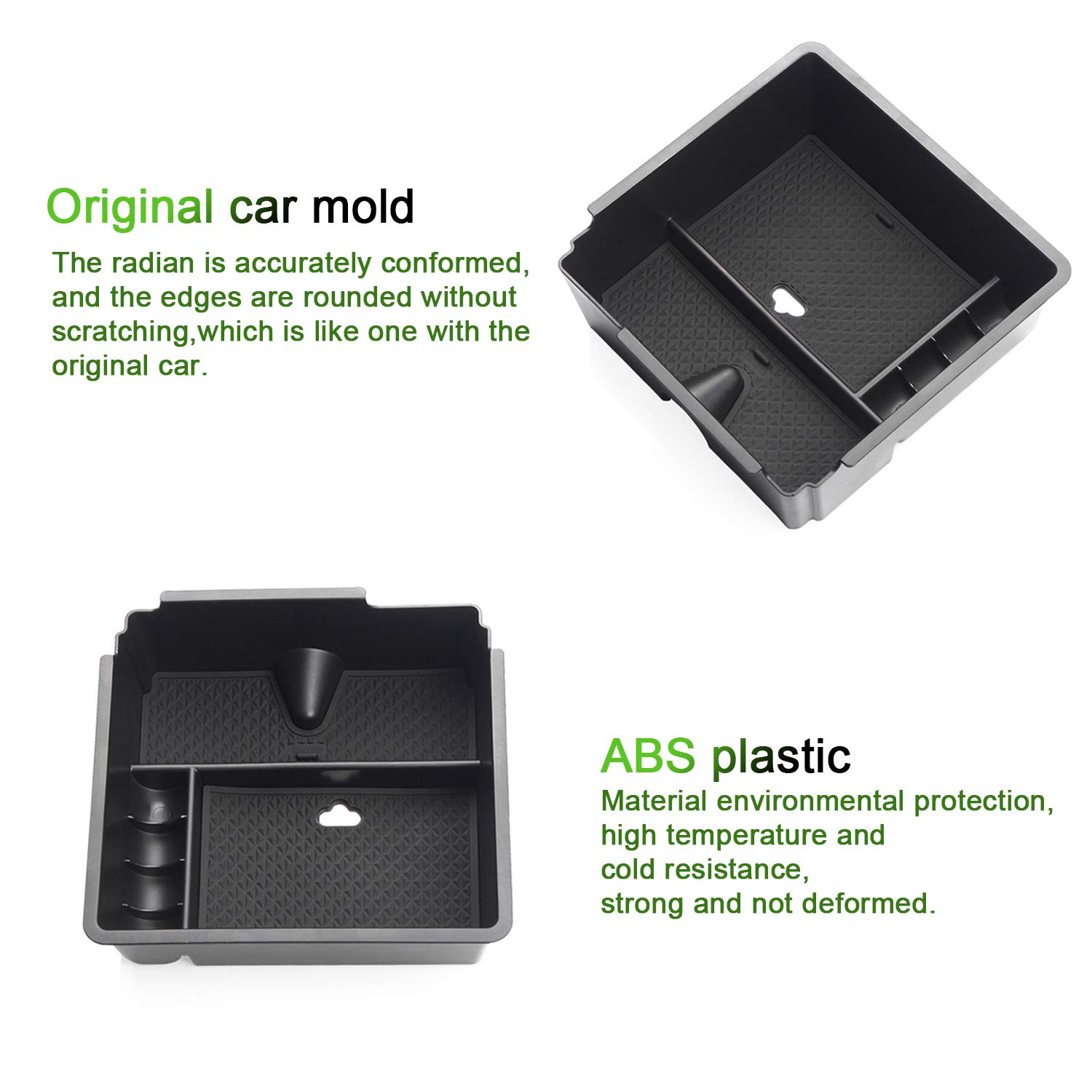 YEE PIN Ford Ranger Truck Center Console Tray 2019-2022 - Car Organizer with Coin Holder for Road Trips