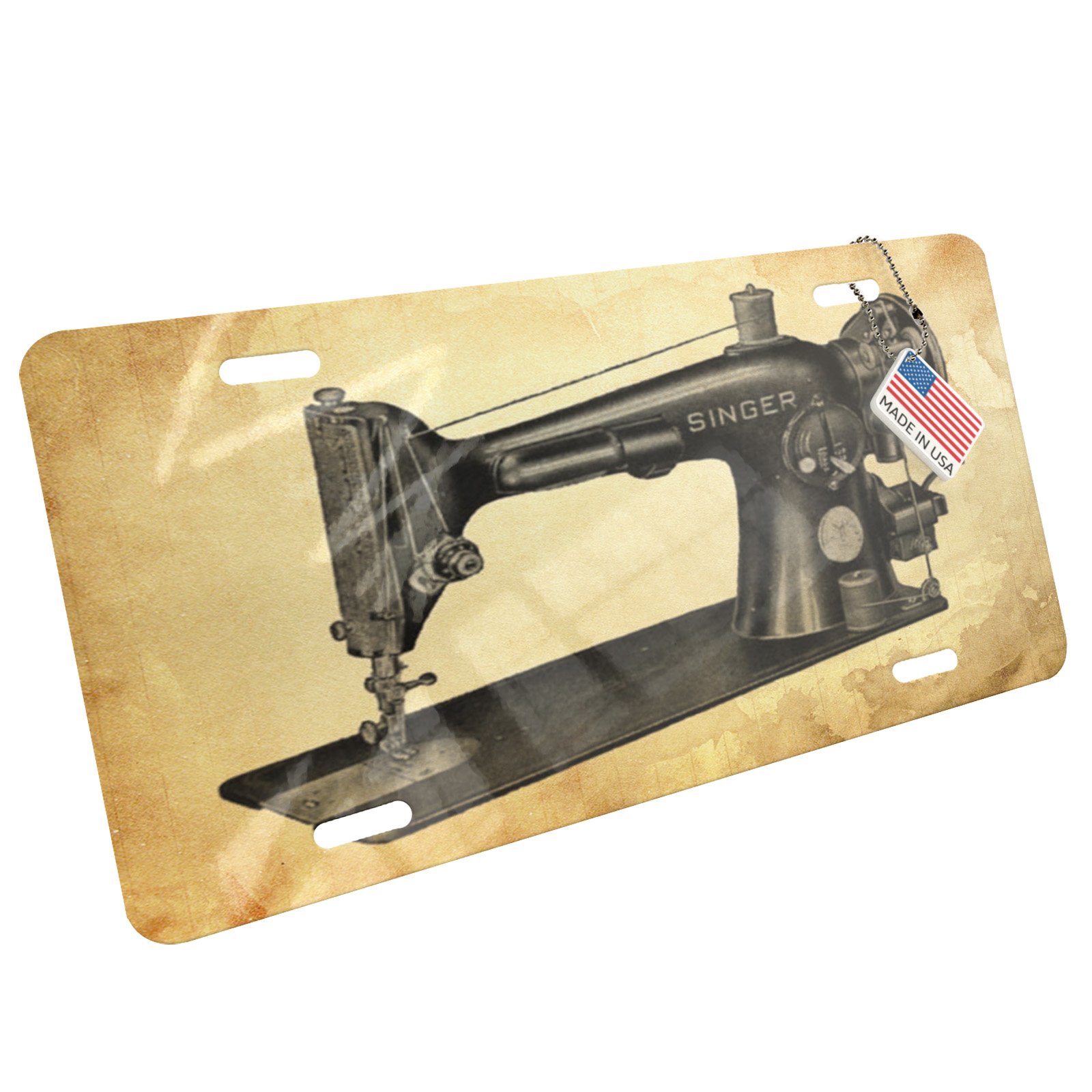 Heavy Duty Metal License Plate Sewing Machine for Leather, Canvas & Upholstery - Perfect for DIY Projects, Car Accessories & Home Decor