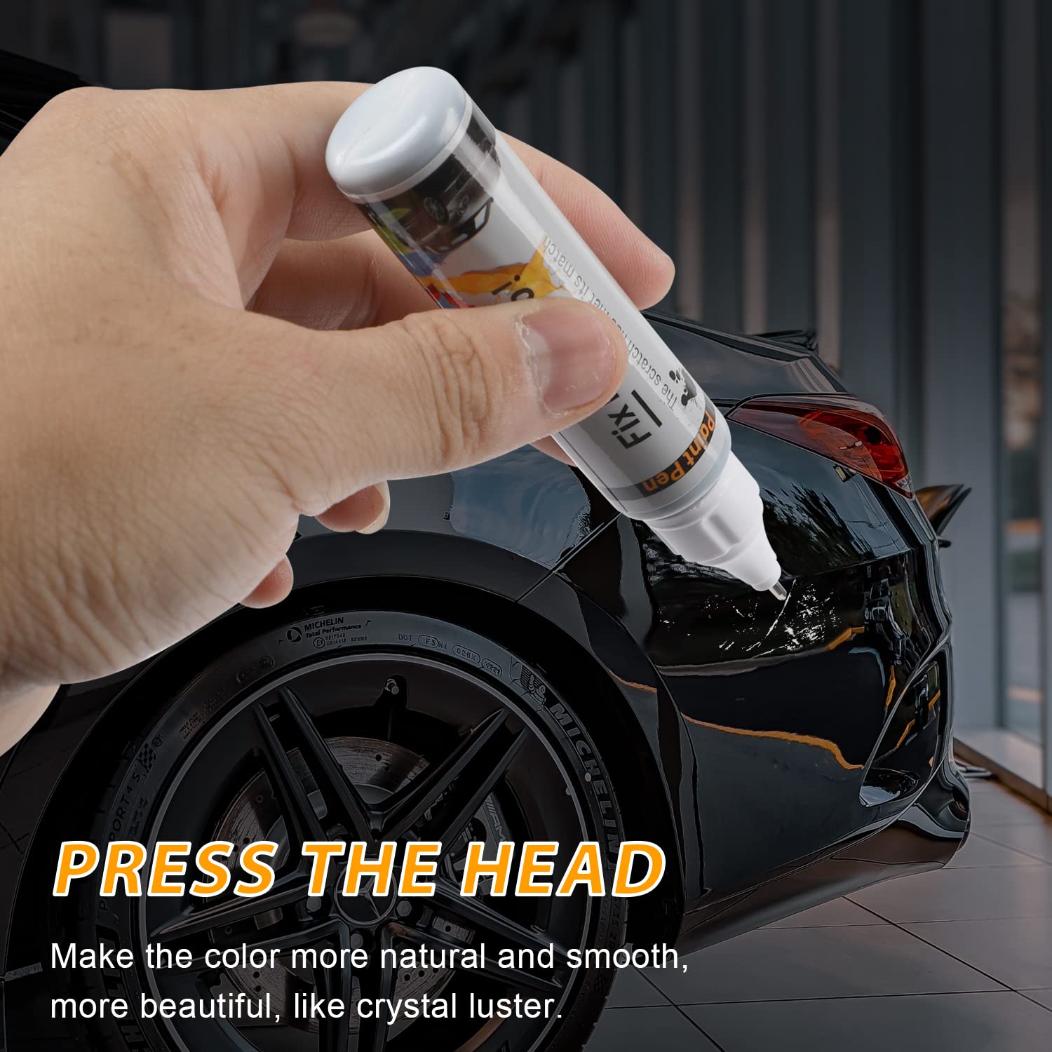 Car Touch Up Paint Pen - Scratch Repair Kit for Automotive Paint (Black) | Easy DIY Car Scratch Remover for Cars, Trucks & SUVs - Perfect for Small Scratches & Chips