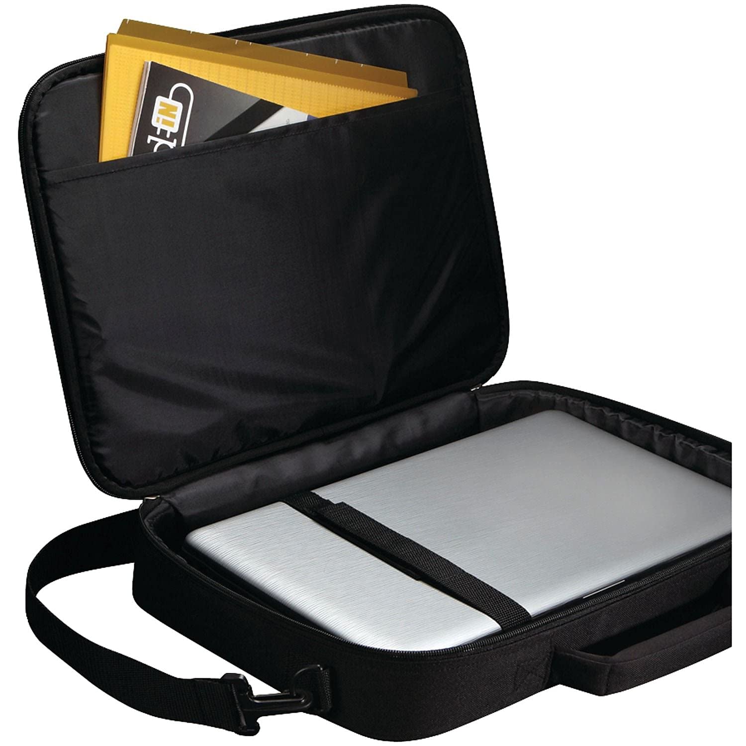 Case Logic 15.6-Inch Laptop Sleeve Case (VNCI-215) - Protective Black Neoprene Computer Bag for MacBook, Dell, HP - Perfect for Travel, Office & School Use