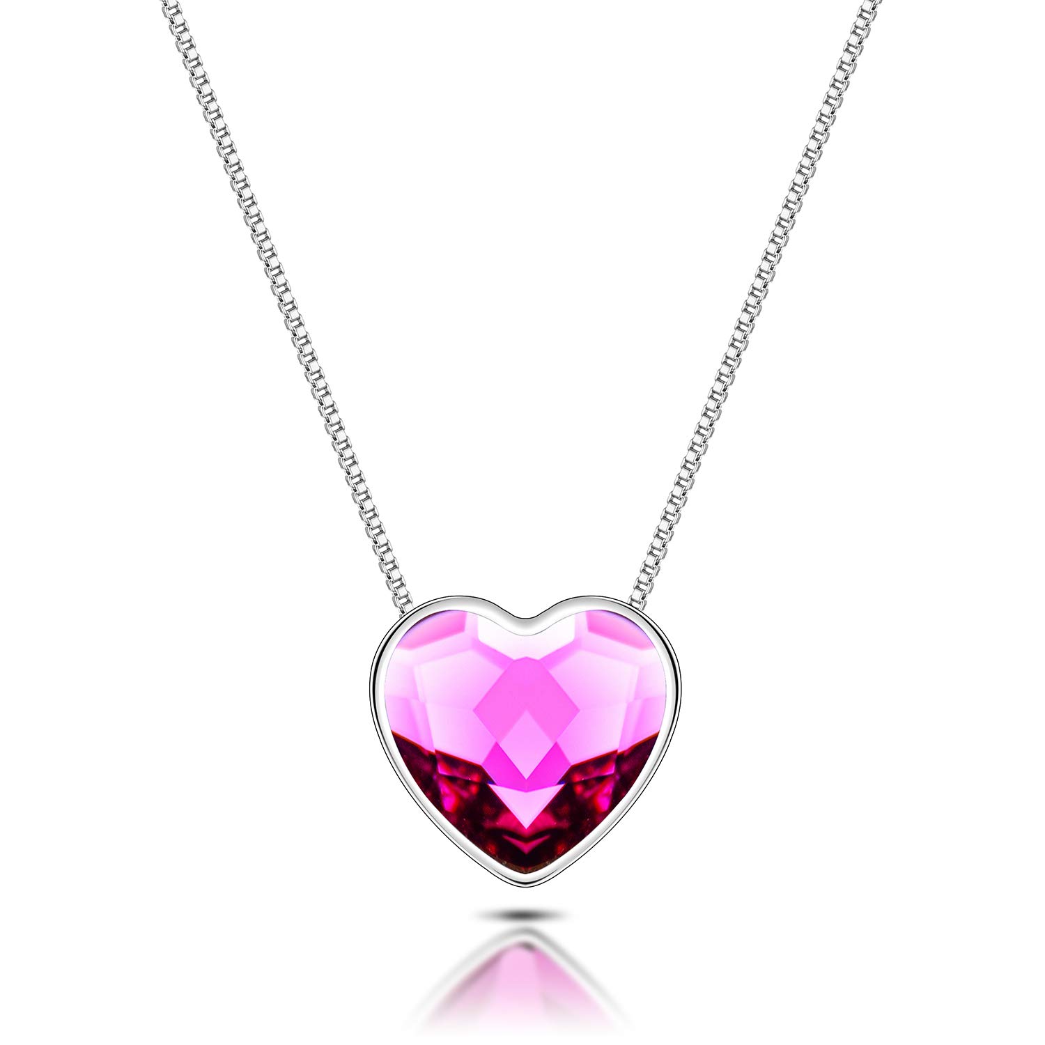 Elegant Crystal Necklaces for Women - Adjustable Chain 16