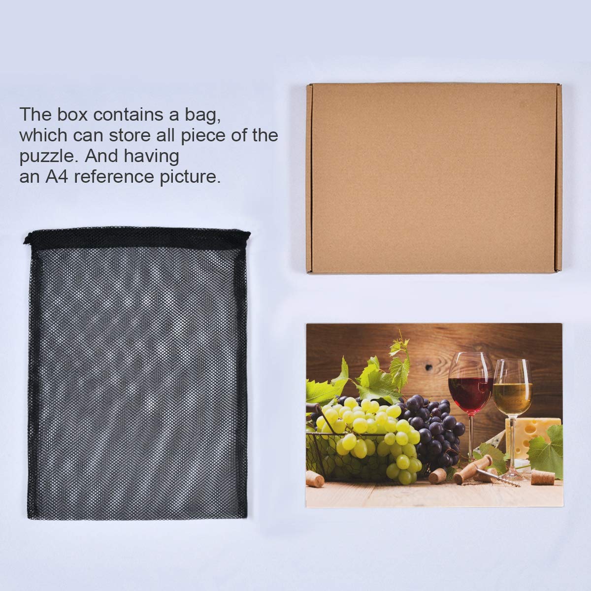 500-Piece Jigsaw Puzzle - Wine & Grapes Theme - Challenging Puzzle for Adults & Kids - Perfect DIY Gift for Family Game Night & Relaxation Activities
