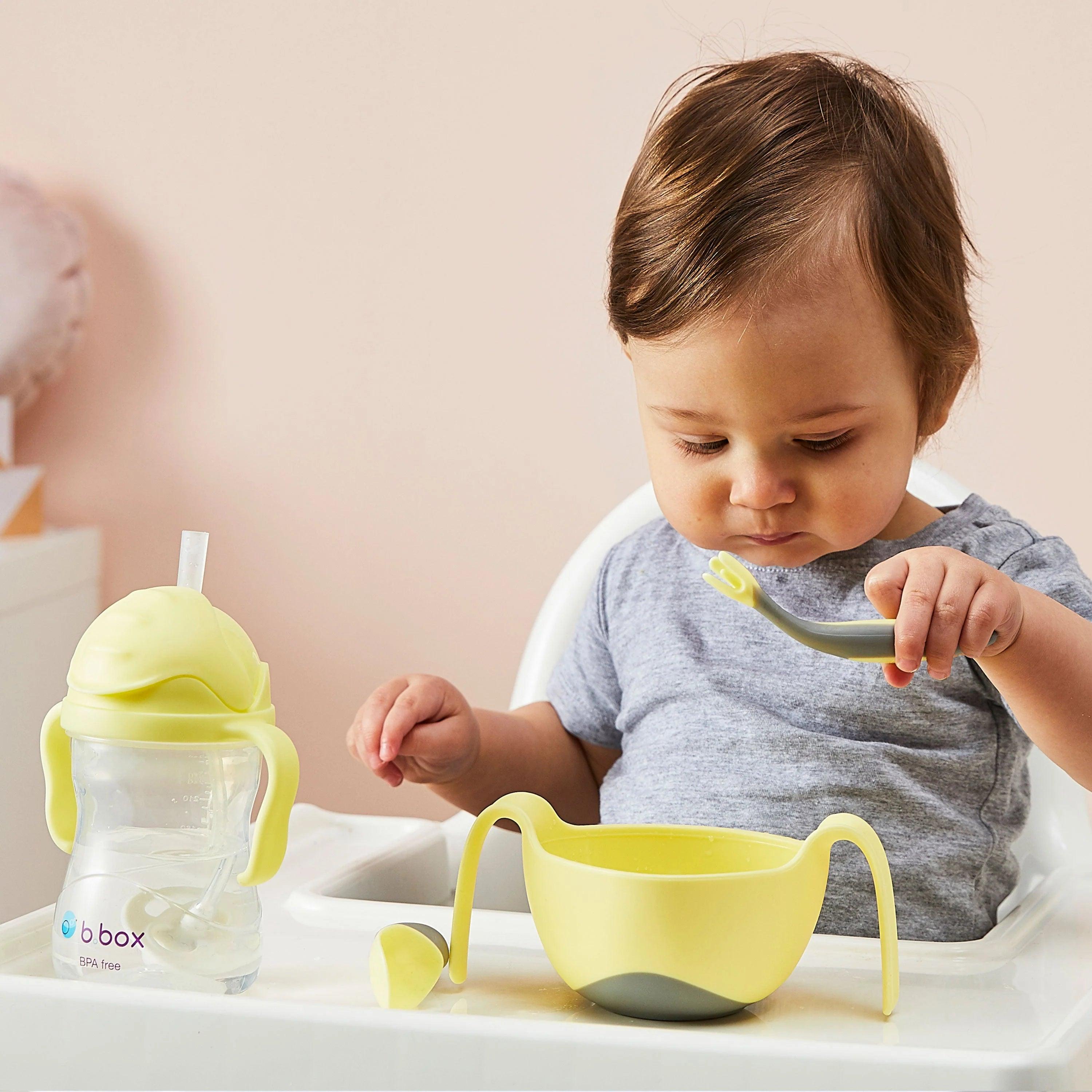 b.box Baby & Toddler Sippy Straw Cup 8oz/240ml - Leak Proof Spill Proof Drinking Cup for Infants & Kids - Perfect for Daycare, Travel & On-the-Go Hydration