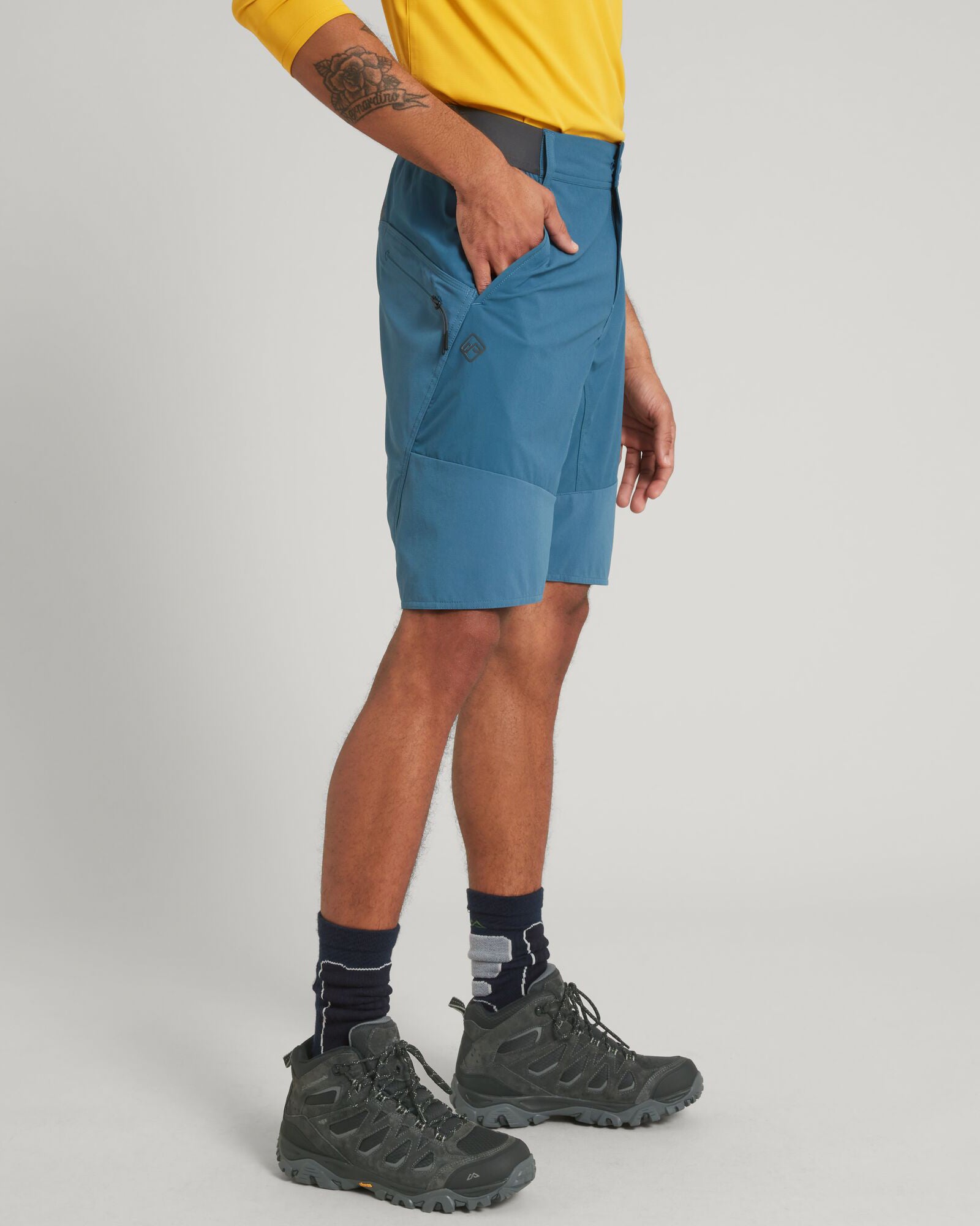 Men's ULT Hiking Shorts - Quick-Dry, Lightweight & Breathable Outdoor Shorts in Steel Blue | Perfect for Hiking, Camping & Summer Adventures