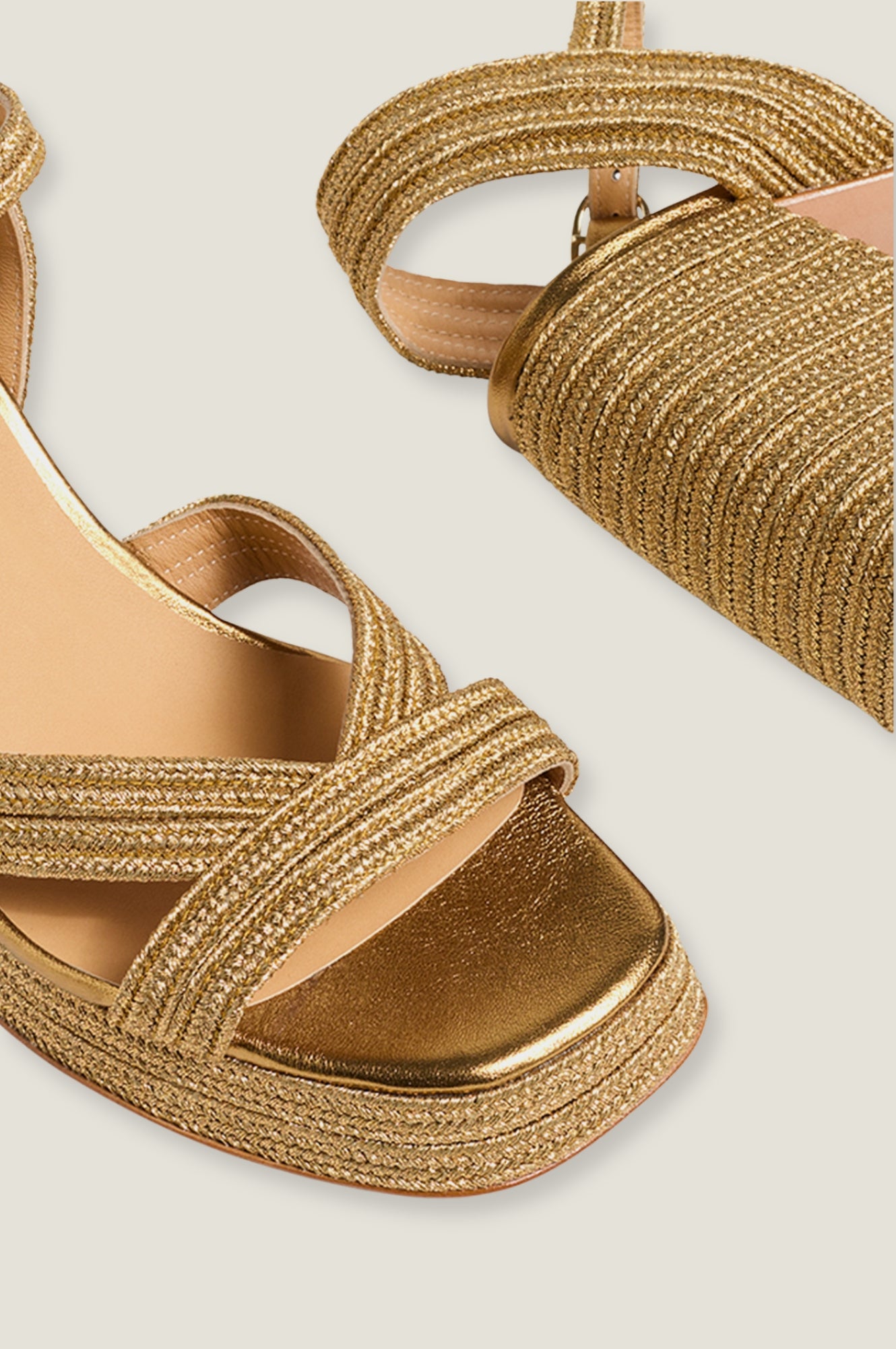 Valle Platform High Heels for Women - Gold Metallic Party Shoes | Elegant Evening Wear & Special Occasion Footwear