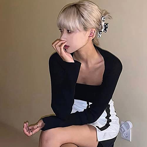 COSYOO 7PCS Large Hair Claw Clips - Acetate Non-Slip Strong Hold Hair Clips for Women with Interlocking Teeth, Barrettes for Thick & Thin Hair - Perfect for Salon, Workout, Beach & Everyday Styling