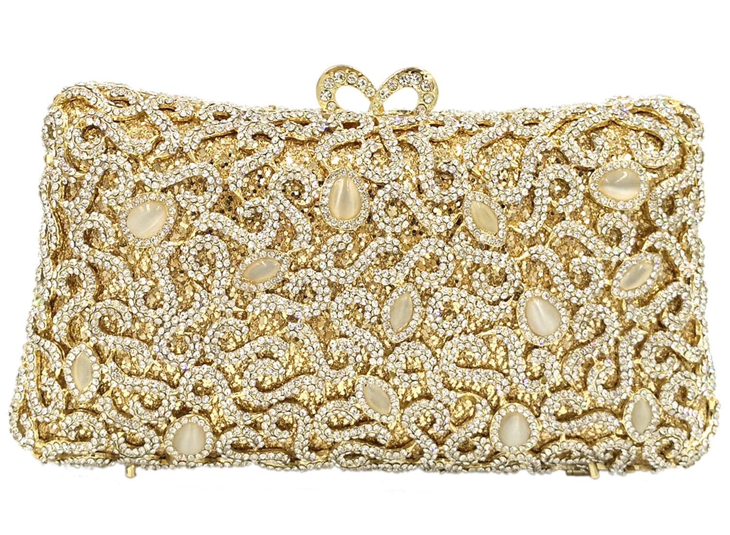 Elegant Rhinestone Wedding Clutch Purse for Women - Evening Dress Handbag with Chain Strap | Perfect for Parties, Prom, and Formal Events