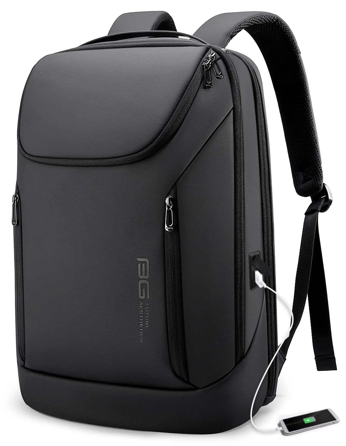 BANGE Waterproof Business Smart Backpack with USB Charging Port - Durable 15.6 Inch Laptop Backpack for Travel, Work & Commuting | Perfect for Office Professionals & College Students