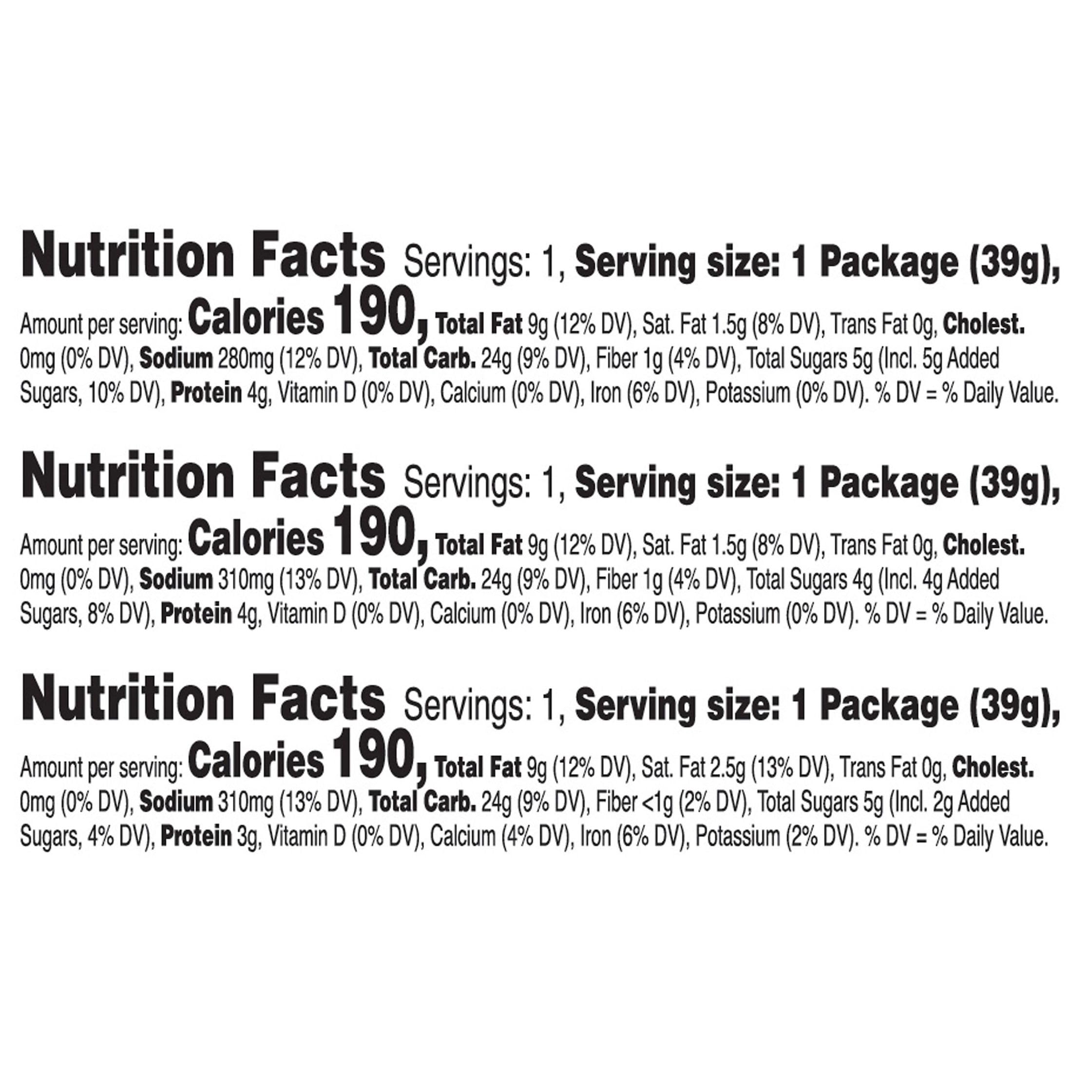 Keebler Sandwich Crackers Variety Pack - 45 Single Serve Snack Packs | Cheese & Peanut Butter Filling | Perfect for School Lunches, Office Snacks & On-the-Go Treats