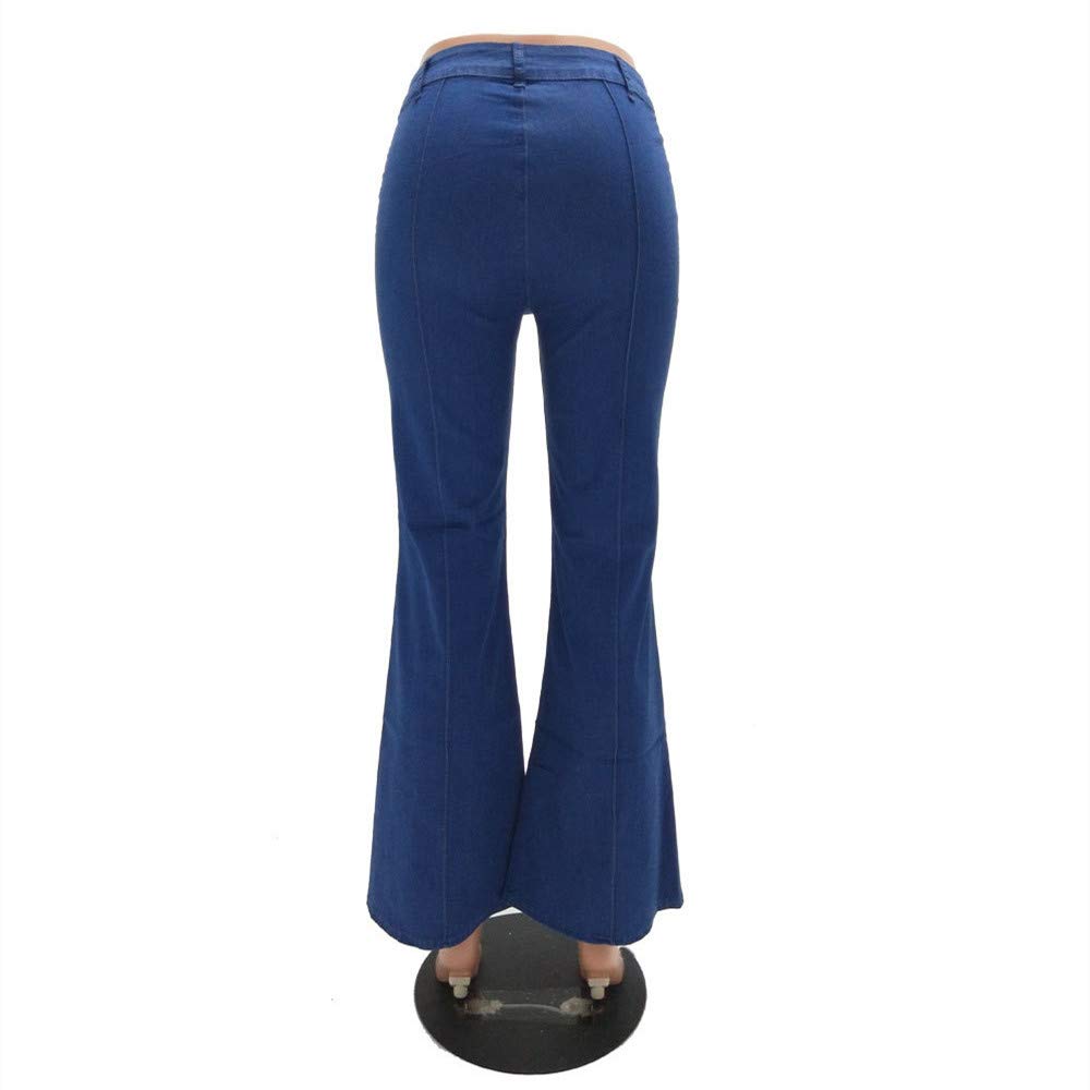 Women's High Waisted Bell Bottom Jeans - Classic Flared Denim Pants for Retro & Boho Style | Perfect for 70s Fashion, Music Festivals & Vintage Outfits