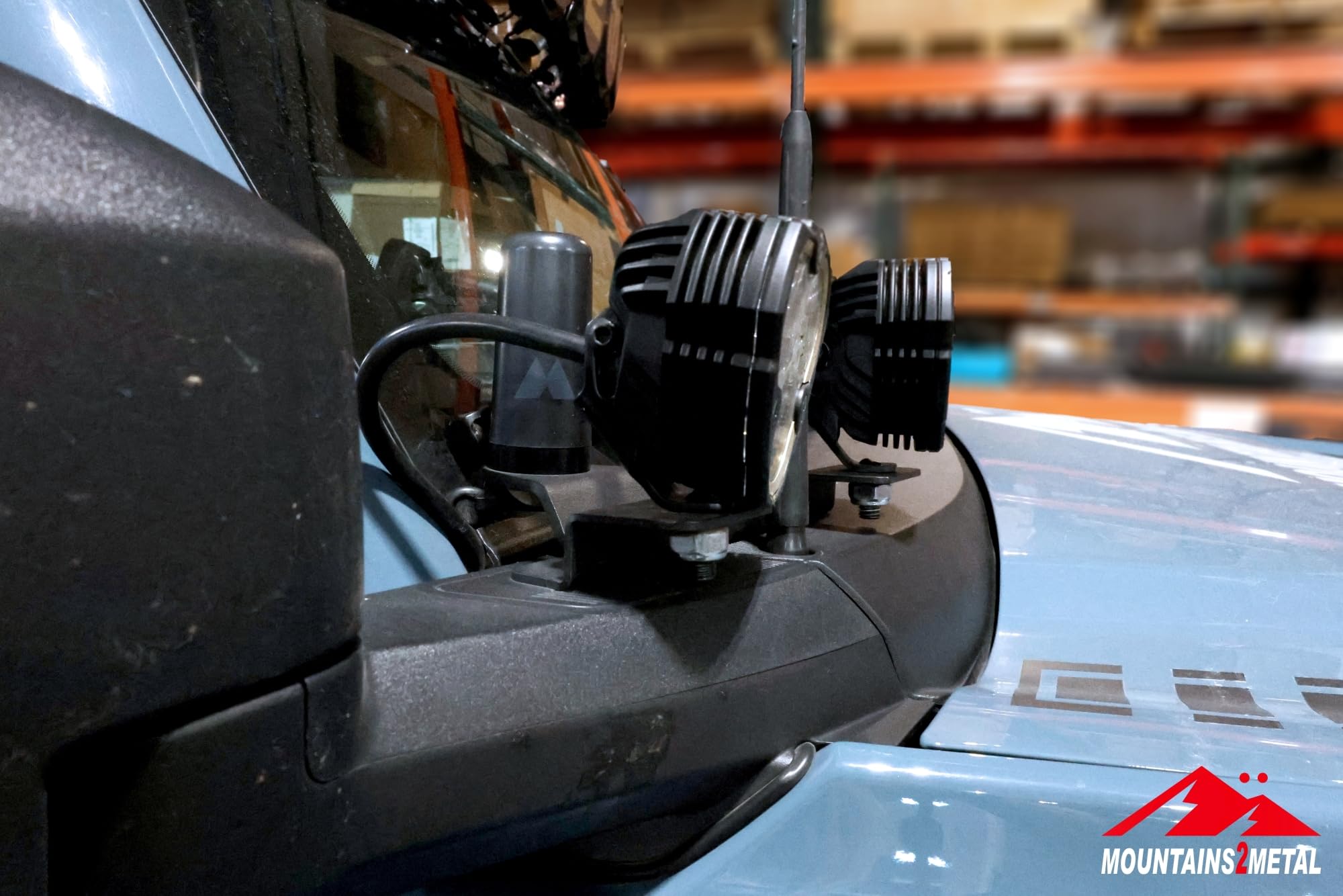 2021+ Ford Bronco A-Pillar Light Brackets - Universal Fit for Most Aftermarket Pod Lights | No Drilling Required | Made in USA | Perfect for Off-Roading & Night Driving