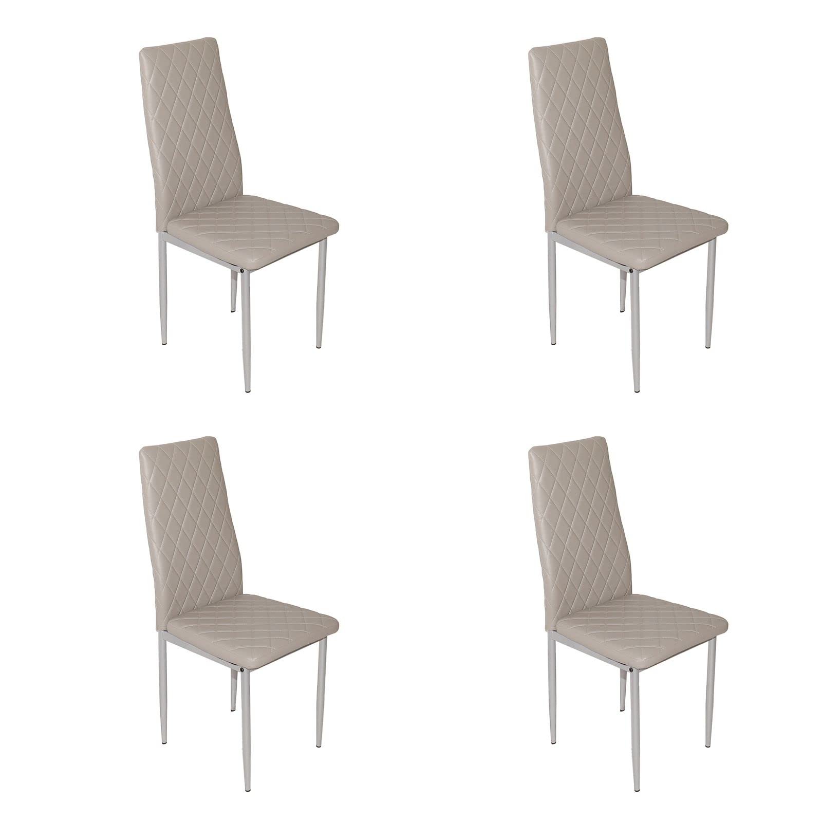 Modern Dining Chairs Set of 4 - Comfy Kitchen Island Chairs for Home, Living Room, Bedroom & Dining Room - Stylish & Durable Seating Solution for Everyday Use