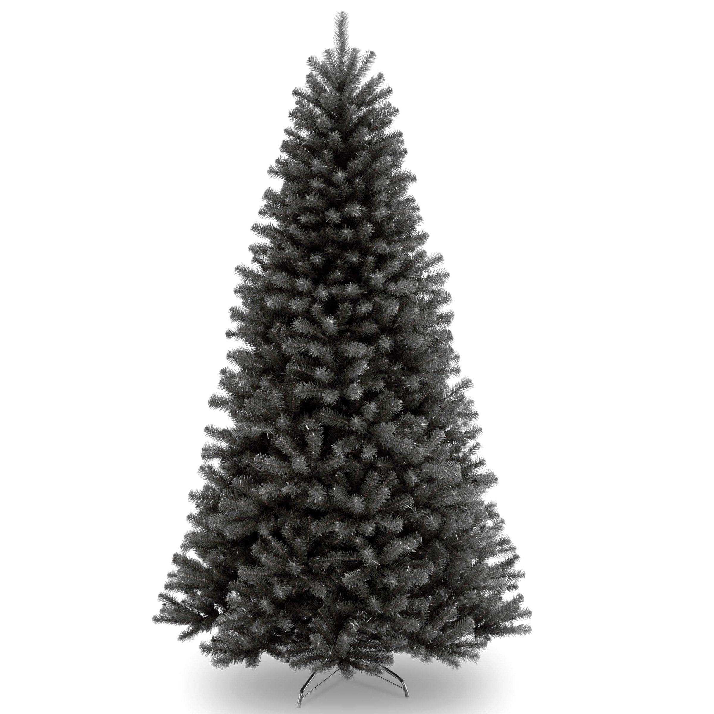 7.5 ft. North Valley Spruce Black Artificial Christmas Tree - Perfect for Holiday Decor, Living Room, and Festive Home Decorations