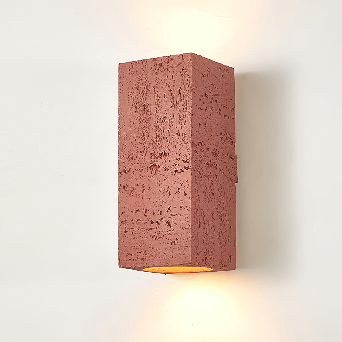 Modern Brick Wall Lamp - Industrial Style LED Sconce Light Fixture for Bedroom, Living Room, and Office Decor | Energy Efficient Indoor Lighting Solution