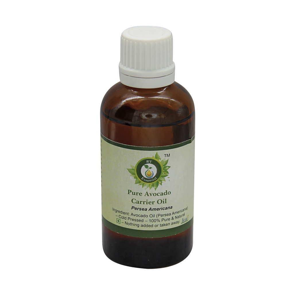 Organic Pure Avocado Carrier Oil 50ml - Cold Pressed Persea Americana for Skin & Hair Care - Perfect for Massage, Aromatherapy & DIY Beauty Products