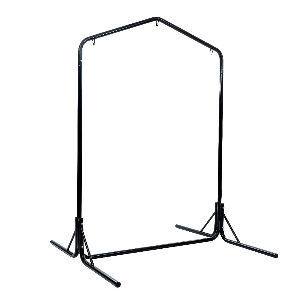 Heavy Duty 2-Person Hammock Chair with Steel Stand - Outdoor Hanging Swing for Patio, Garden, or Backyard - Supports Up to 200KG (440 lbs) - Perfect for Relaxation & Lounging