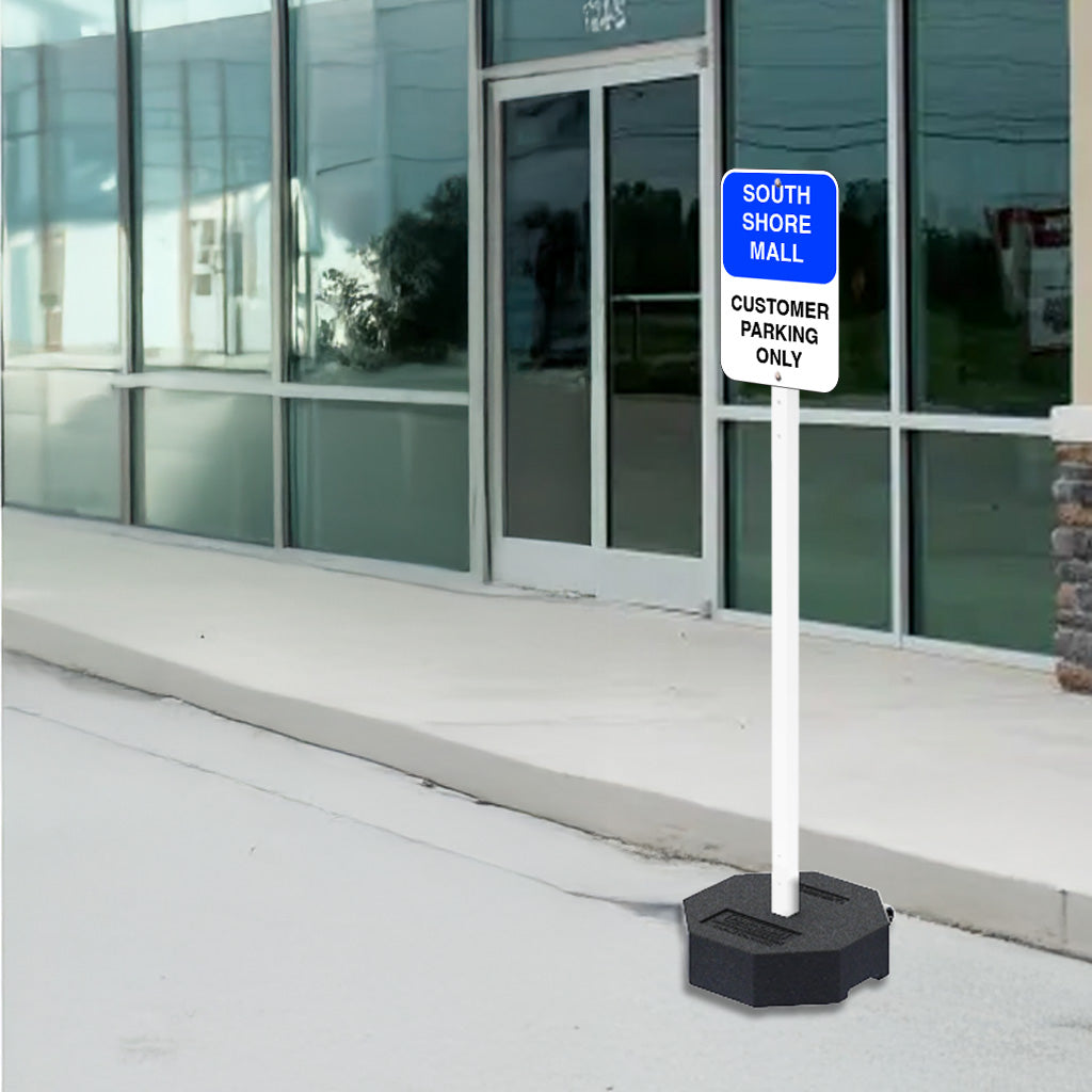 60 LB Heavy Duty Outdoor Portable Parking Lot Sign with 60