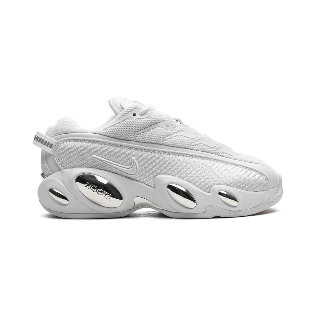 Nike NOCTA Glide Drake White Chrome Sneakers - Men's Running Shoes for Comfort & Style - Perfect for Gym, Running & Casual Wear