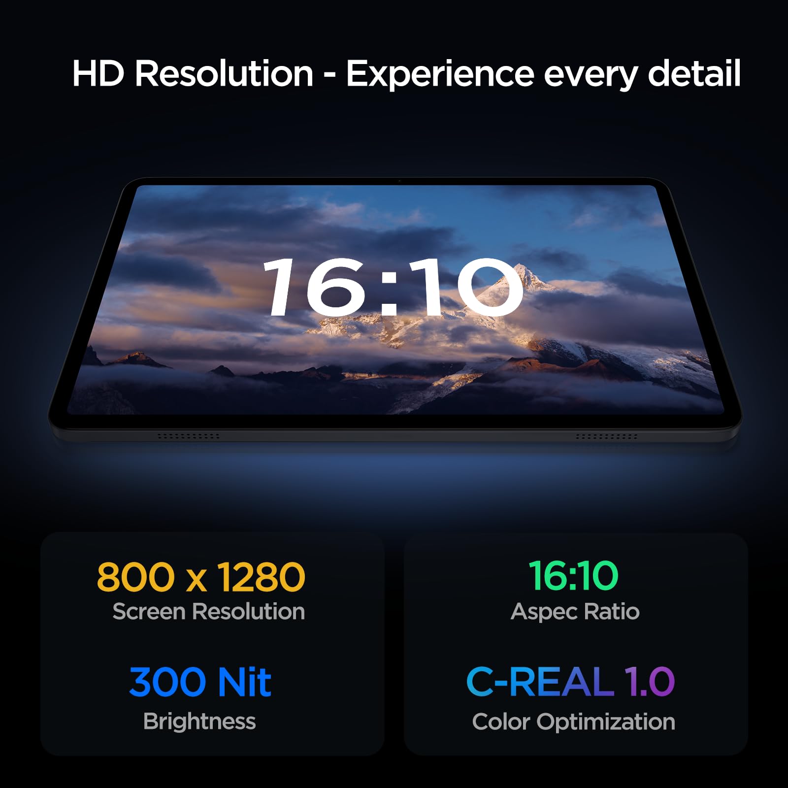 10.1 Inch Android 14 Tablet with Octa-Core Processor, 12GB RAM & 128GB ROM (Expandable to 2TB) - Full HD 800x1280 Display, WiFi 6, Bluetooth 5.4, Dual Cameras & Speakers, 6000mAh Battery - Perfect for Work, Study, Streaming & Gaming (Black)
