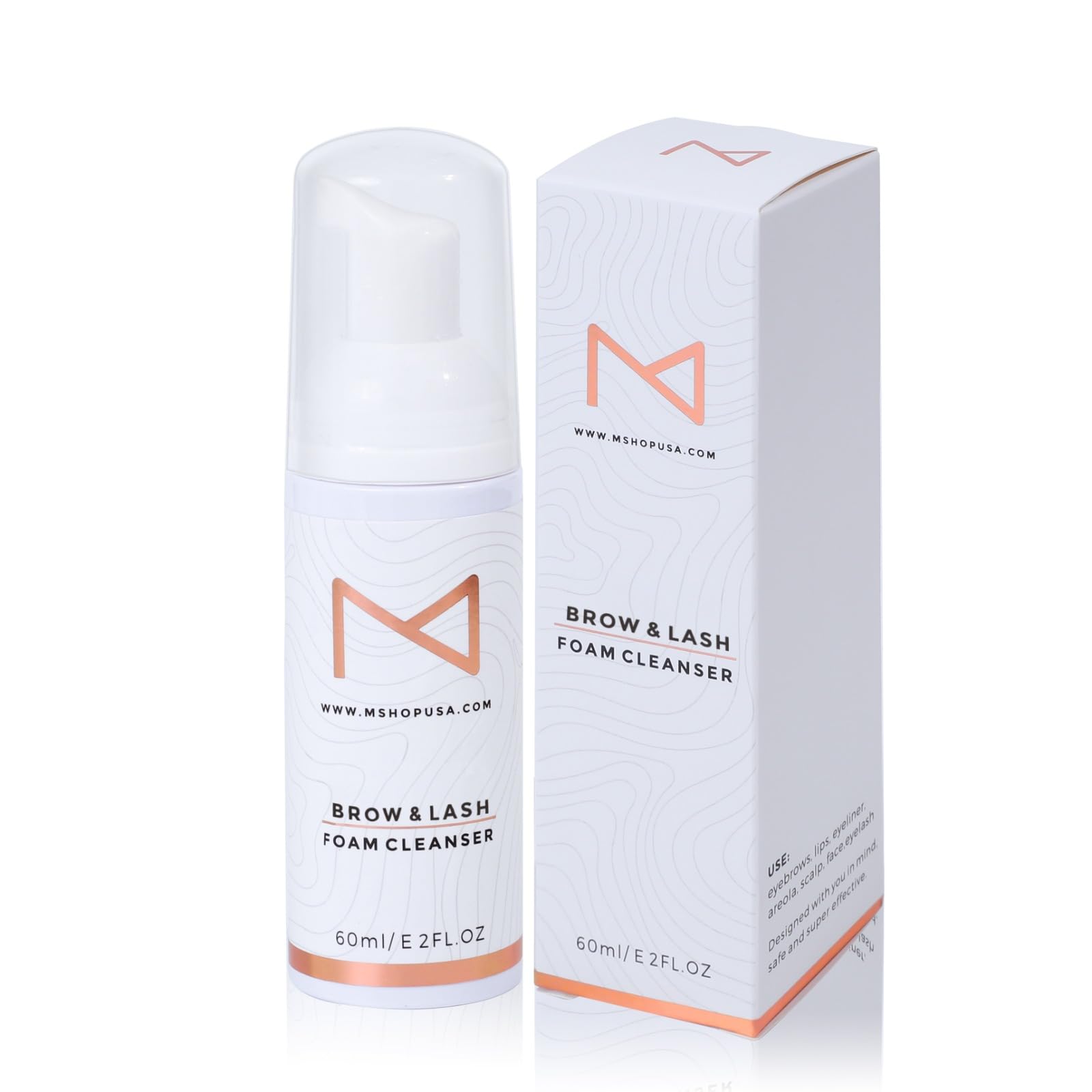 Permanent Makeup Brow & Lash Foam Cleanser - Gentle Foaming Cleanser for Eyelash Extensions, Microblading, Powder Brows & Nano Brows (60ml) | Ideal for Post-Treatment Care & Daily Eyebrow Cleansing