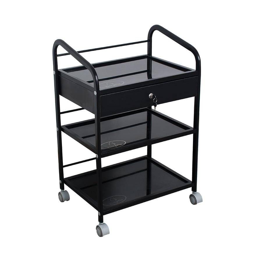 3 Tier Portable Salon Trolley BA6039 - Professional Rolling Beauty Cart for Hair Stylists, Nail Tech & Makeup Artists - Perfect for Salon, Spa & Home Use
