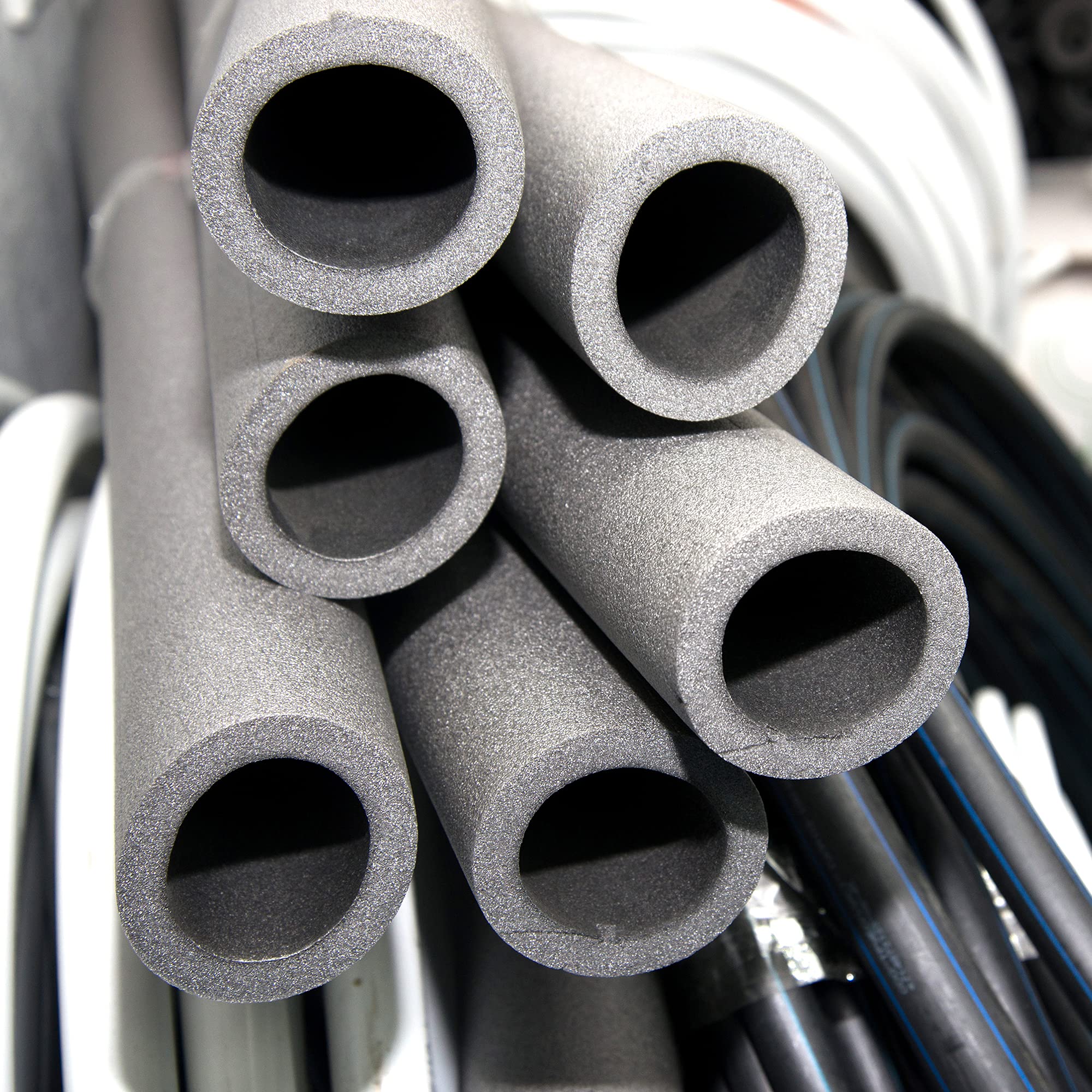 uxcell Foam Tube Pipe Insulation - 3.28 Ft Length, 0.98in ID, 1.97in OD - Freeze Protection Cover for Pipes - White Pipe Insulation Kit (1 Pack) - Perfect for Home Plumbing, HVAC Systems & Outdoor Pipe Protection
