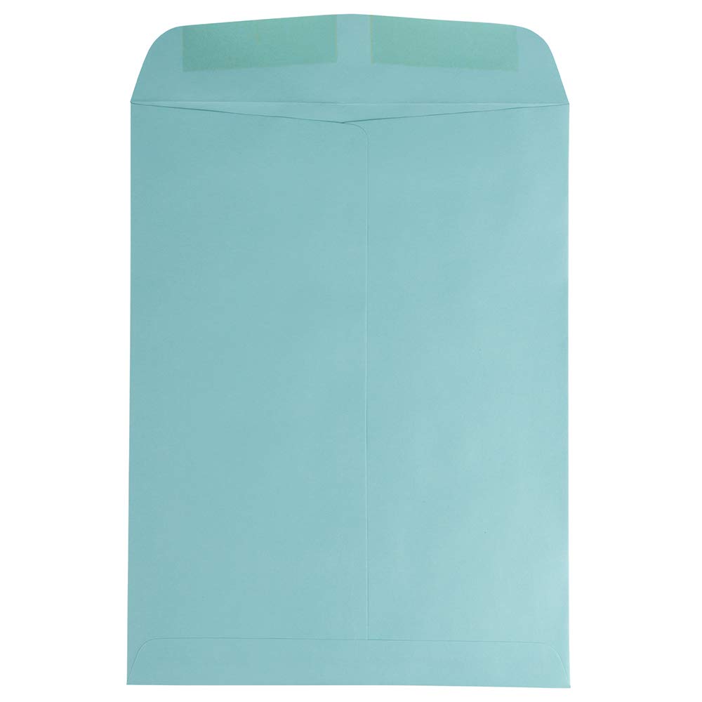 JAM PAPER 9 x 12 Open End Catalog Premium Envelopes - Aqua Blue - Bulk 250/Box - Perfect for Business Mailings, Direct Marketing & Office Organization