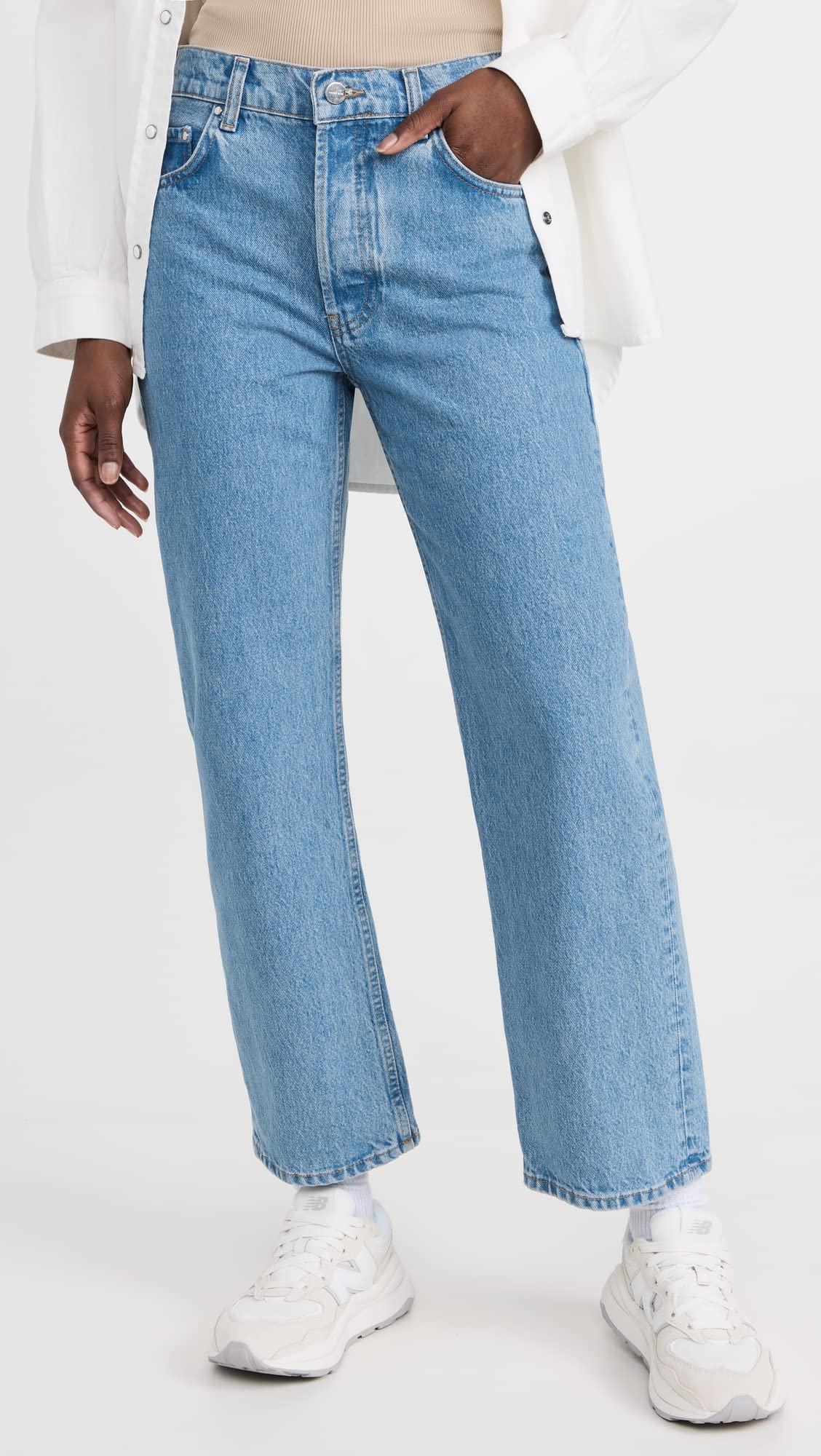 ANINE BING Women's High-Rise Skinny Jeans - Stretch Denim Pants for Casual & Night Out | Perfect for Work, Date Night & Everyday Wear