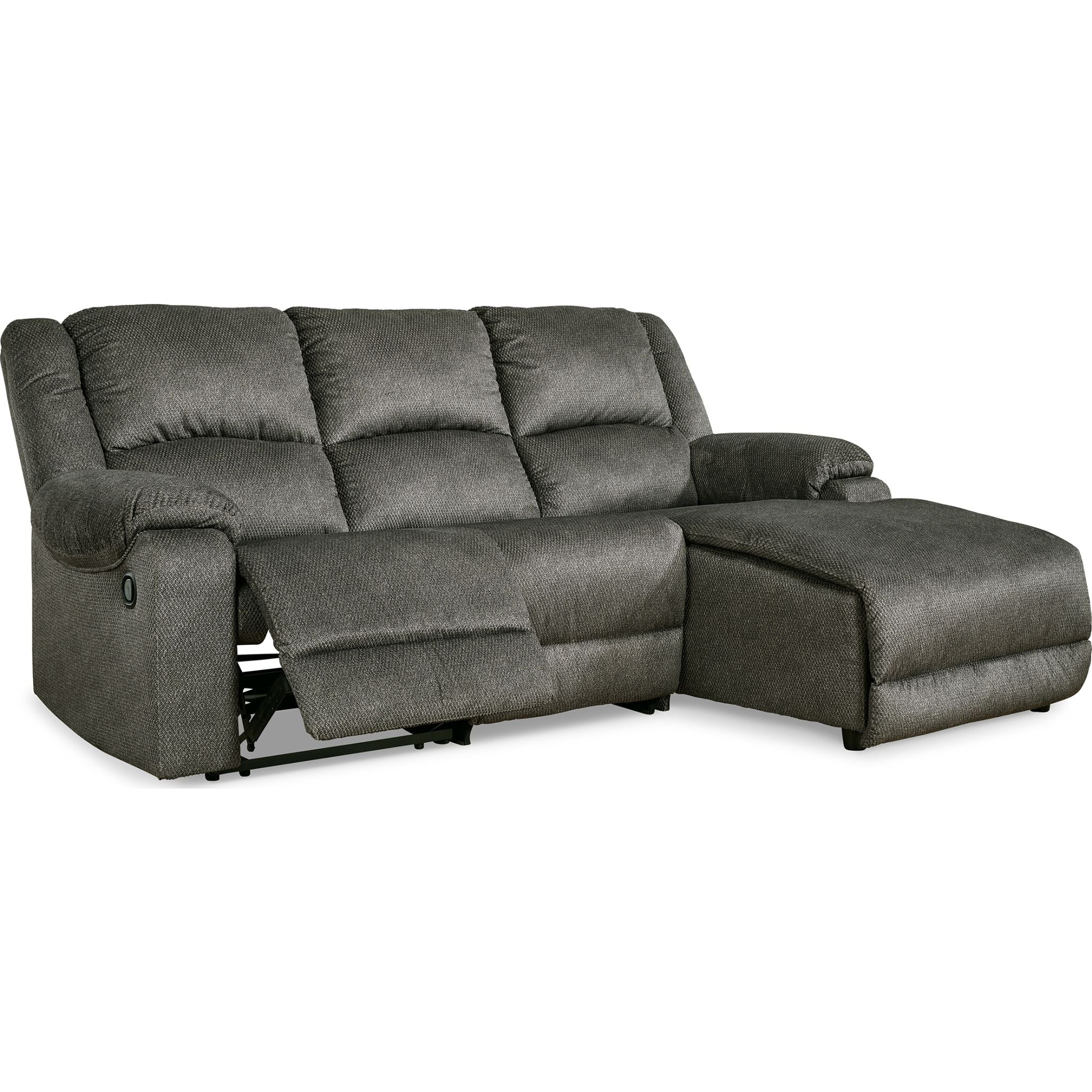 Benlocke 3-Piece Reclining Sectional Sofa Set with Cup Holders - Modern L-Shaped Couch for Living Room, Family Room & Home Theater Comfort