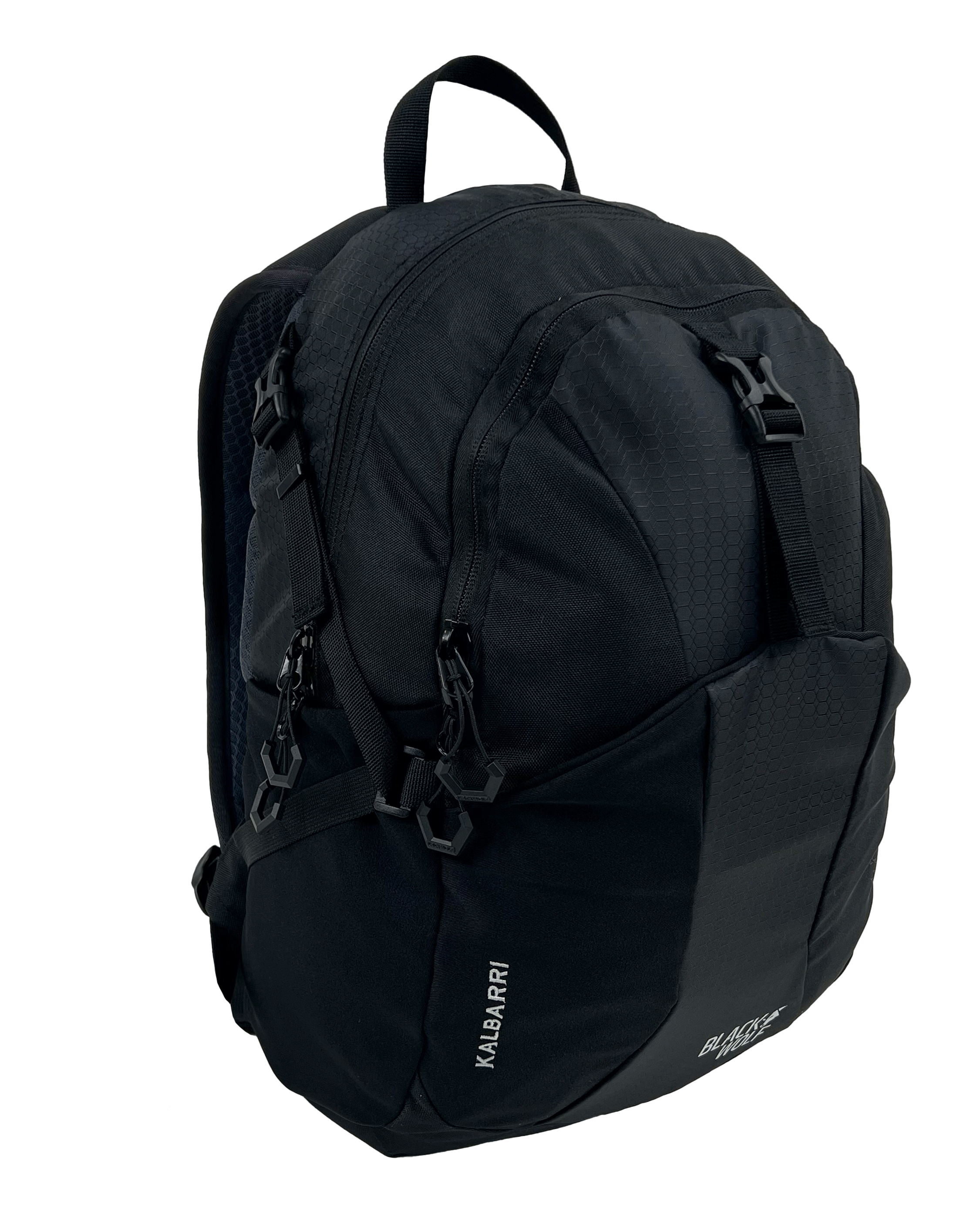 Black Wolf Kalbarri 20L Backpack - Lightweight Hiking Daypack for Men & Women, Water-Resistant Outdoor Backpack for Travel, Camping & Daily Use