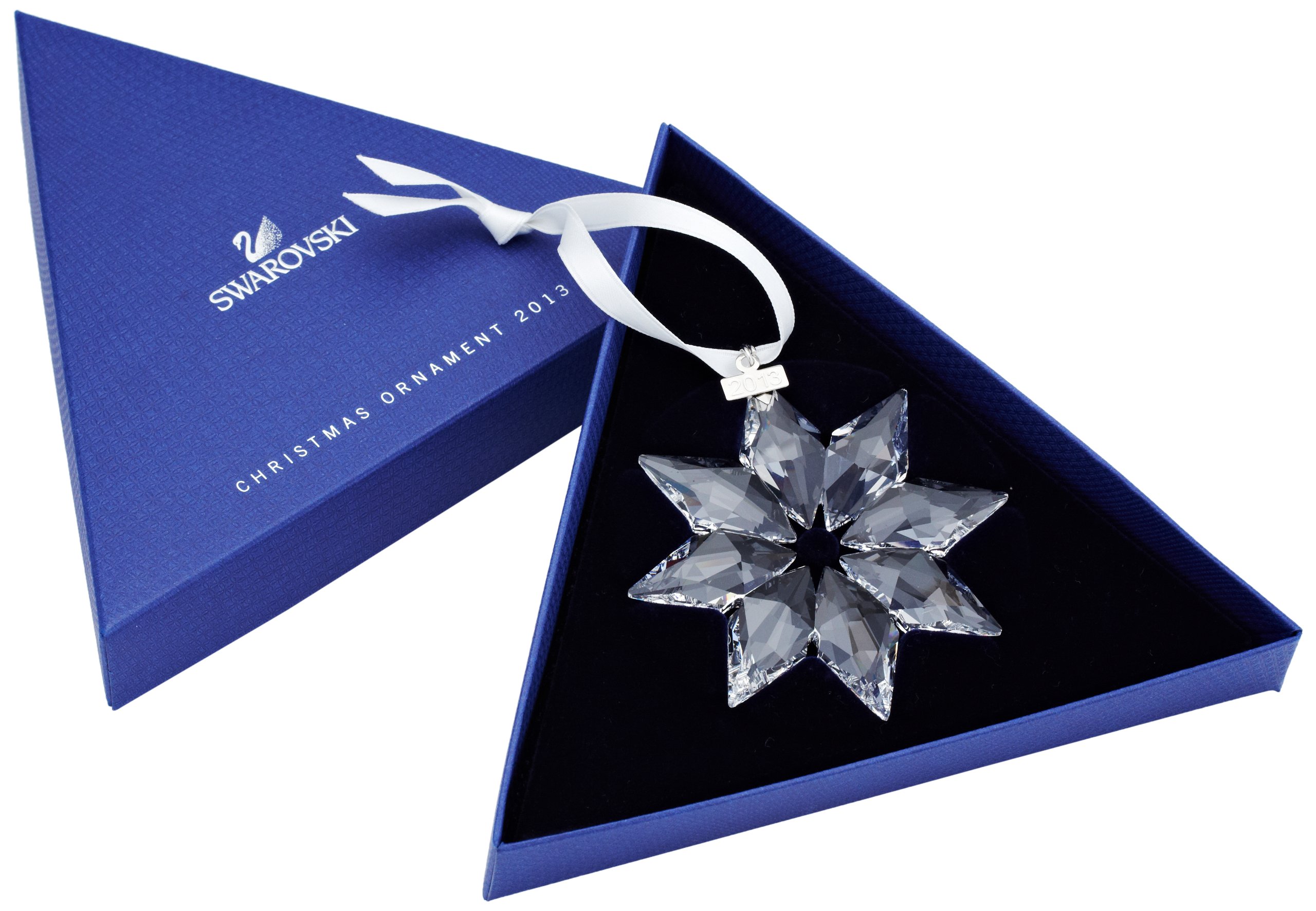 Swarovski 5004489 2013 Annual Edition Clear Crystal Star Ornament - Elegant Wedding Decoration, Christmas Tree Topper, Holiday Home Decor & Gift Idea