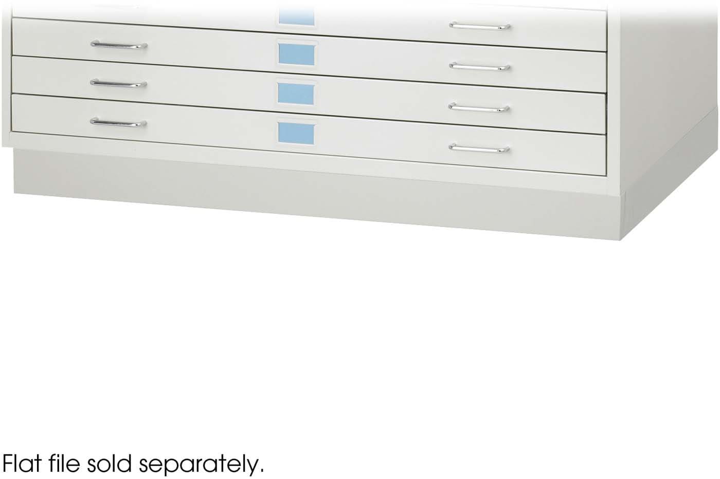 Facil Flat File Closed Base Medium Light Gray [4973LG] - Organize Documents Efficiently for Home & Office Use