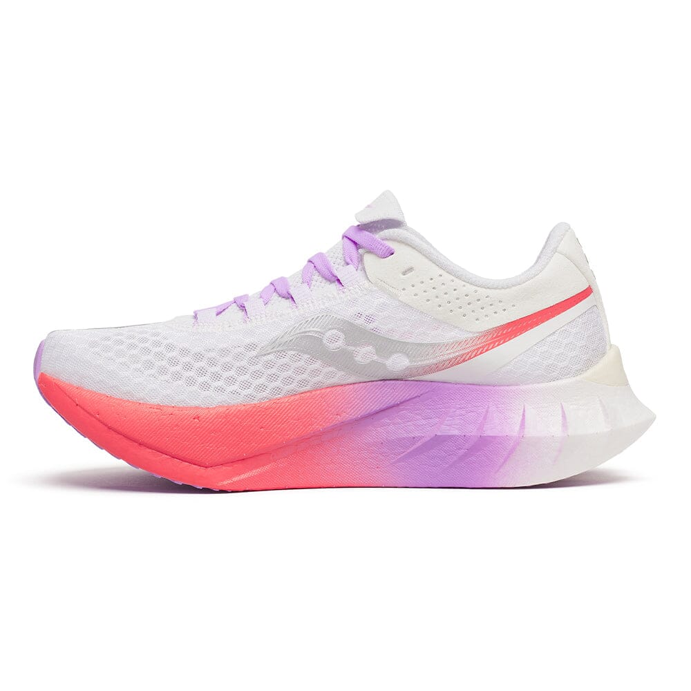 Saucony Women's Endorphin Pro 4 Running Shoes - Lightweight Carbon Fiber Racing Sneakers for Marathon & Road Racing - Perfect for Long Distance Training & Competitive Running