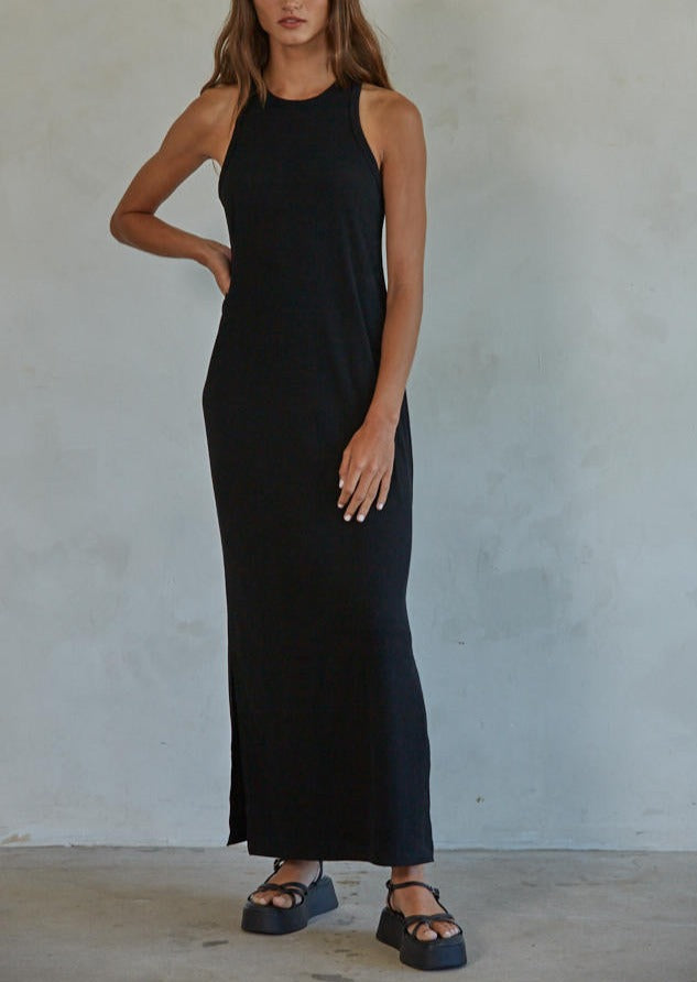 Essential Ribbed Maxi Dress for Women - Stretchy Comfortable Long Bodycon Dress for Casual, Party & Date Night | Perfect for Summer, Beach Vacations & Evening Outings