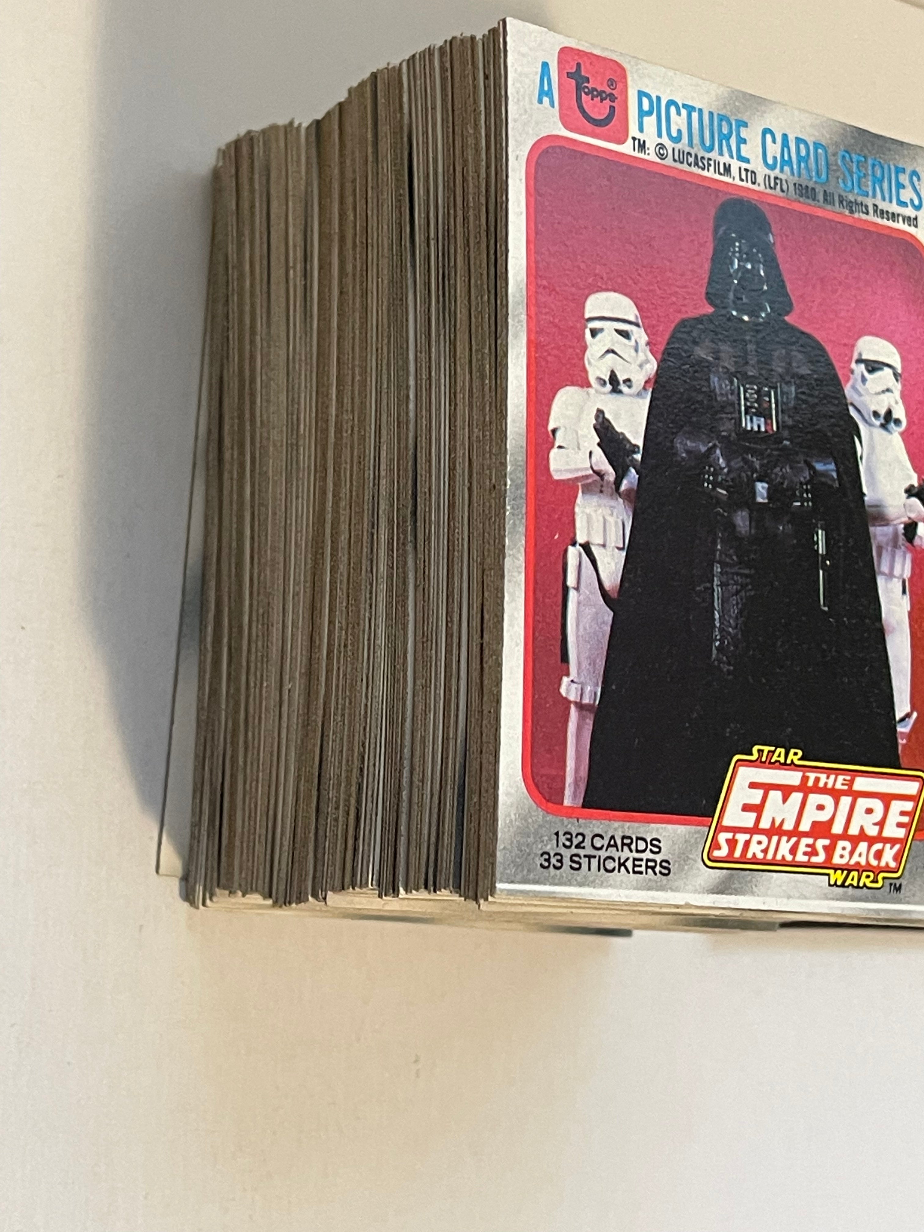 Empire Strikes Back Series 1 Rare Trading Cards & Stickers - 1980 Vintage Collectible Set in High Grade Condition | Star Wars Memorabilia for Display & Investment