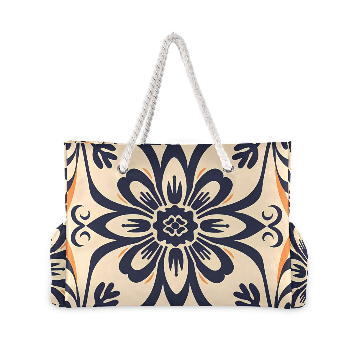 Senya Large Beach Shoulder Bag - Water Resistant Canvas Tote for Women, Gym, Travel & Daily Use | Perfect for Pool, Shopping & Work Commute