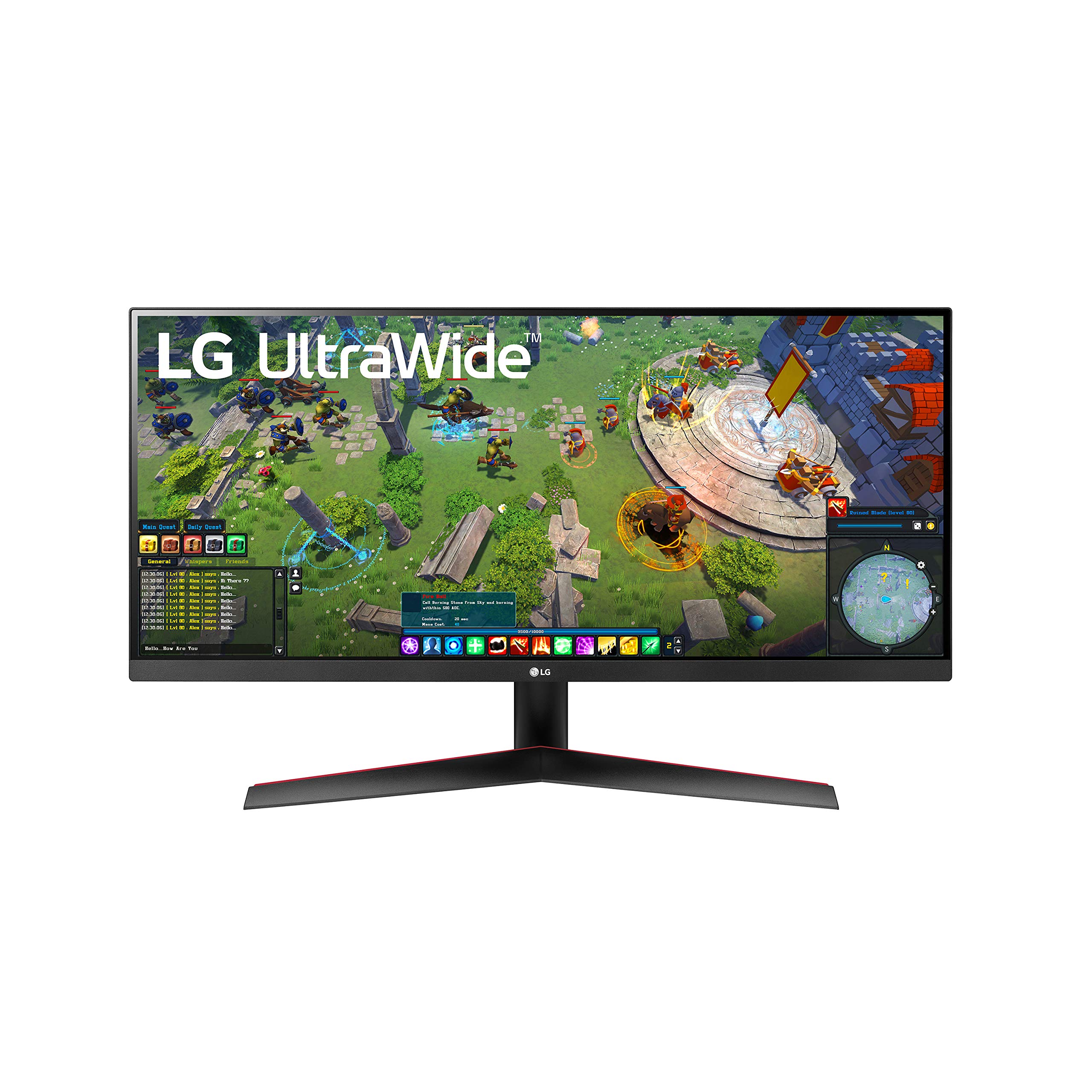 LG 29WP60G-B 29-Inch UltraWide Monitor - 21:9 FHD IPS Display (2560x1080), 99% sRGB, HDR 10, USB-C, 3-Side Borderless Design - Perfect for Home Office, Gaming & Multitasking - Black