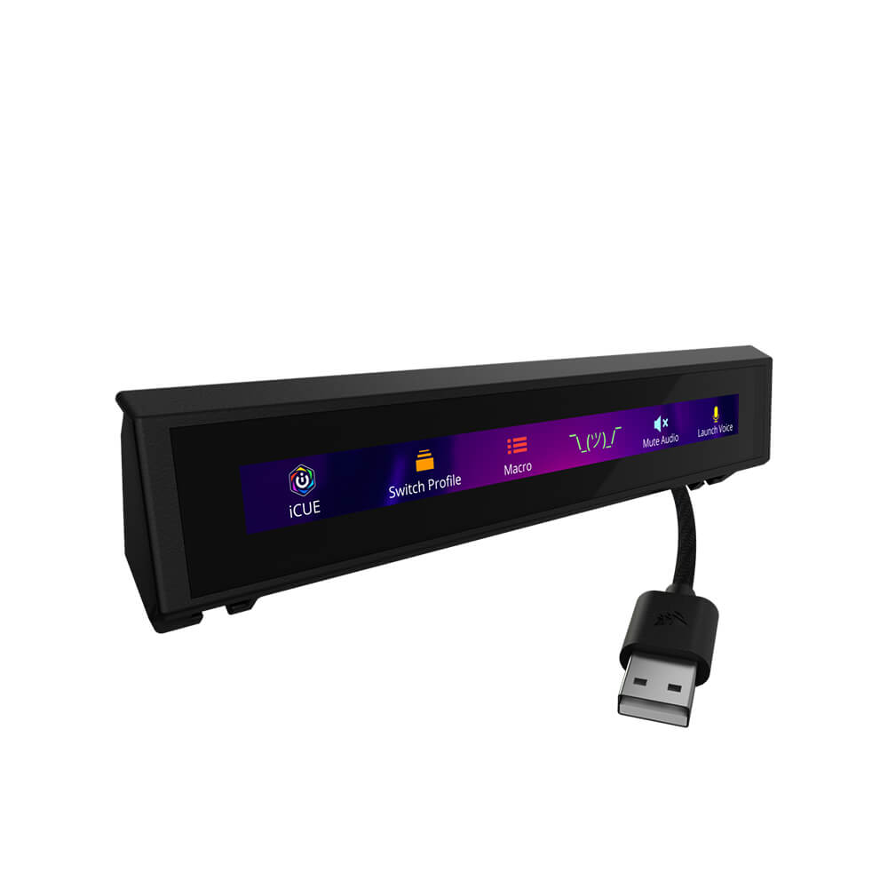 Corsair iCUE NEXUS Companion Touch Screen LCD Display - Programmable Macro Keys & RGB Lighting for Gaming PC Setup | Perfect for Streamers & Esports Enthusiasts