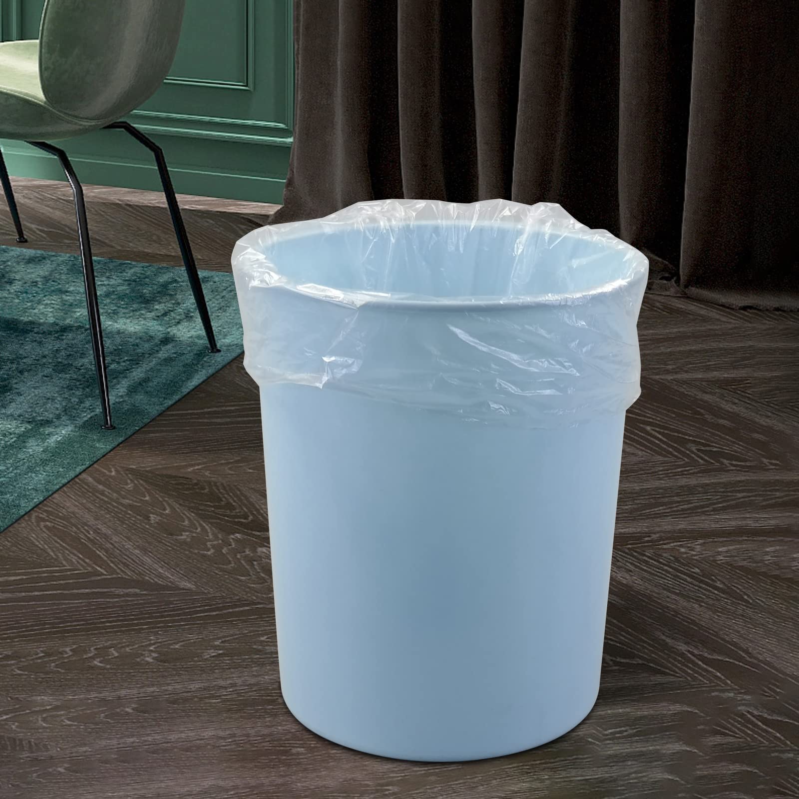 4 Gallon Clear Trash Bags - 1500 Count (15 Rolls) | Heavy Duty Bathroom Garbage Bags for Waste Disposal | Perfect for Home, Office & Commercial Use