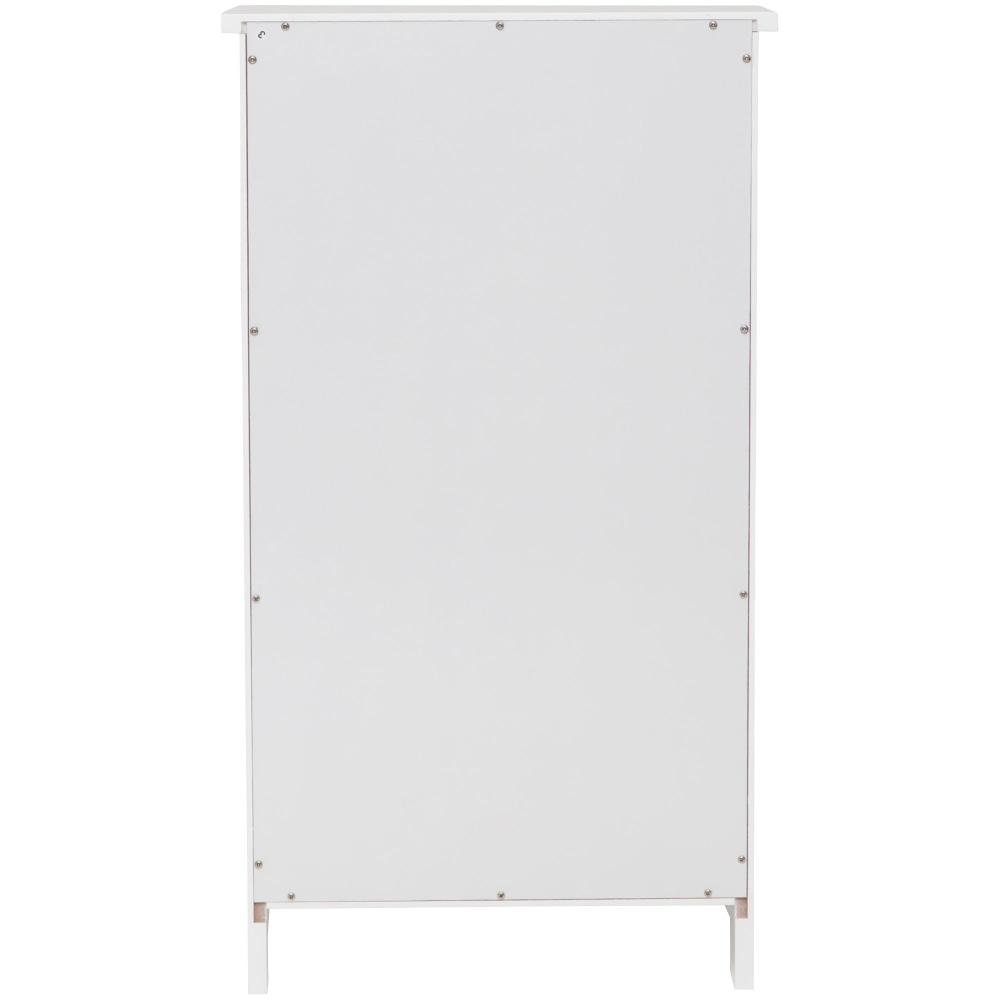 Arven White Multipurpose Lowboy Storage Cabinet - Perfect for Bedroom, Living Room, and Office Organization