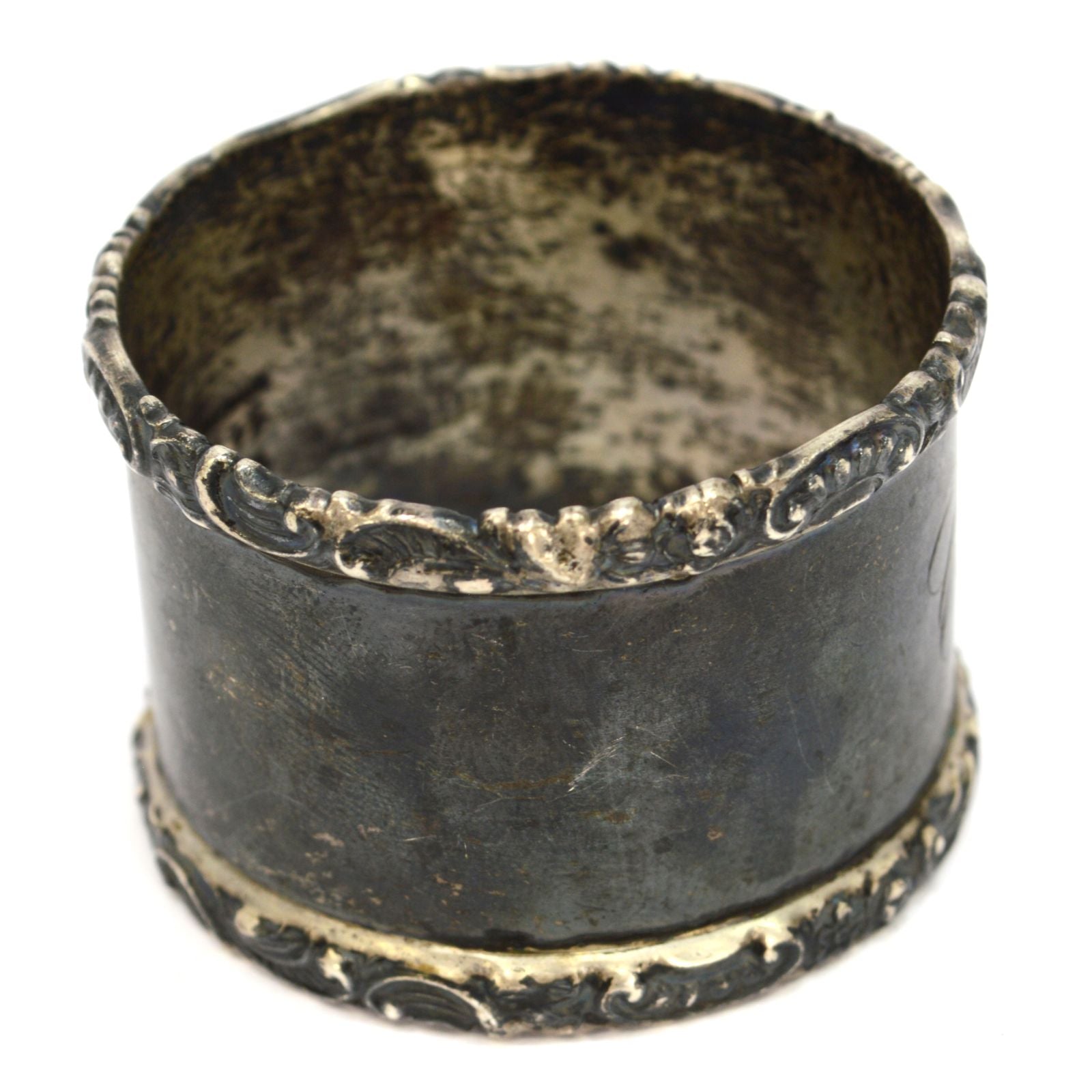 Antique Sterling Silver Napkin Ring - Signed W&H Walker Hall - Carrie - 35.6 Grams - Elegant Table Setting for Weddings & Dinner Parties