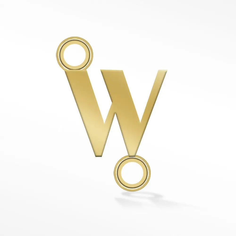 14K Gold Permanent Connectors - 5mm Initial Sideways Jewelry for Necklaces, Bracelets & DIY Crafting