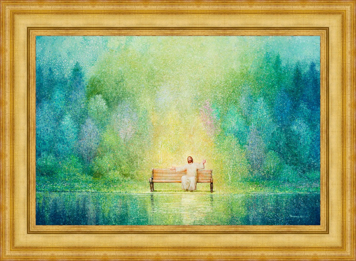 Come Unto Me and I Will Give You Rest - Inspirational Christian Wall Art for Home Decor & Church - Perfect for Bedroom, Living Room & Office