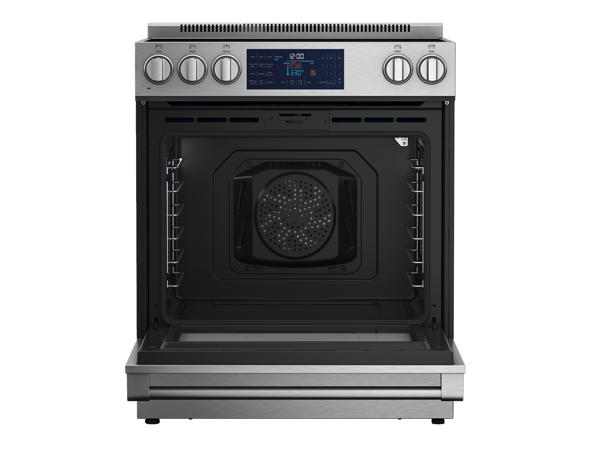 Beko SLER30432SS 30 Inch Stainless Steel Slide-In Electric Range - Perfect for Modern Kitchens & Home Cooking
